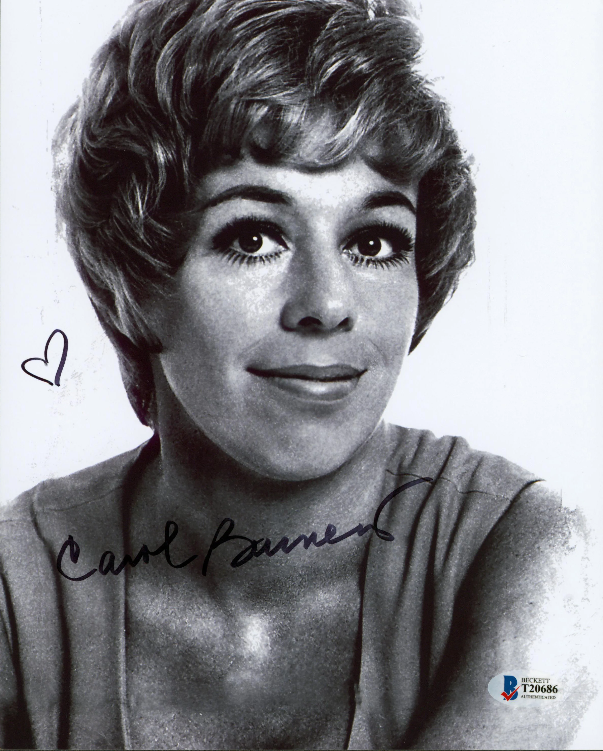 Carol Burnett Authentic Signed 8x10 Black & White Photo Autographed BAS #T20686 - Image 2