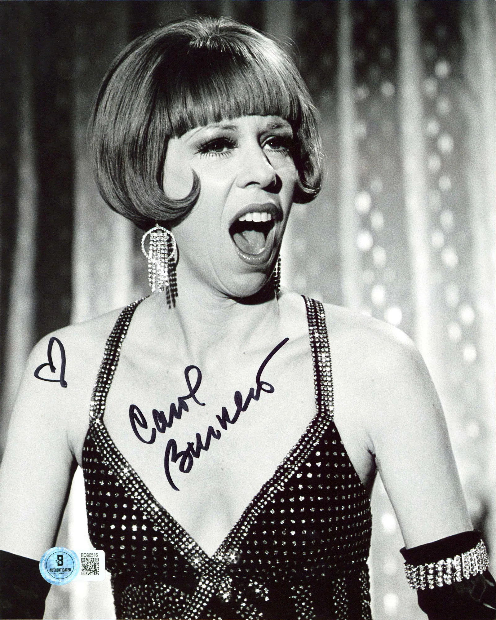 Carol Burnett Authentic Signed 8x10 Black & White Vertical Photo BAS #BQ96516 - Image 2