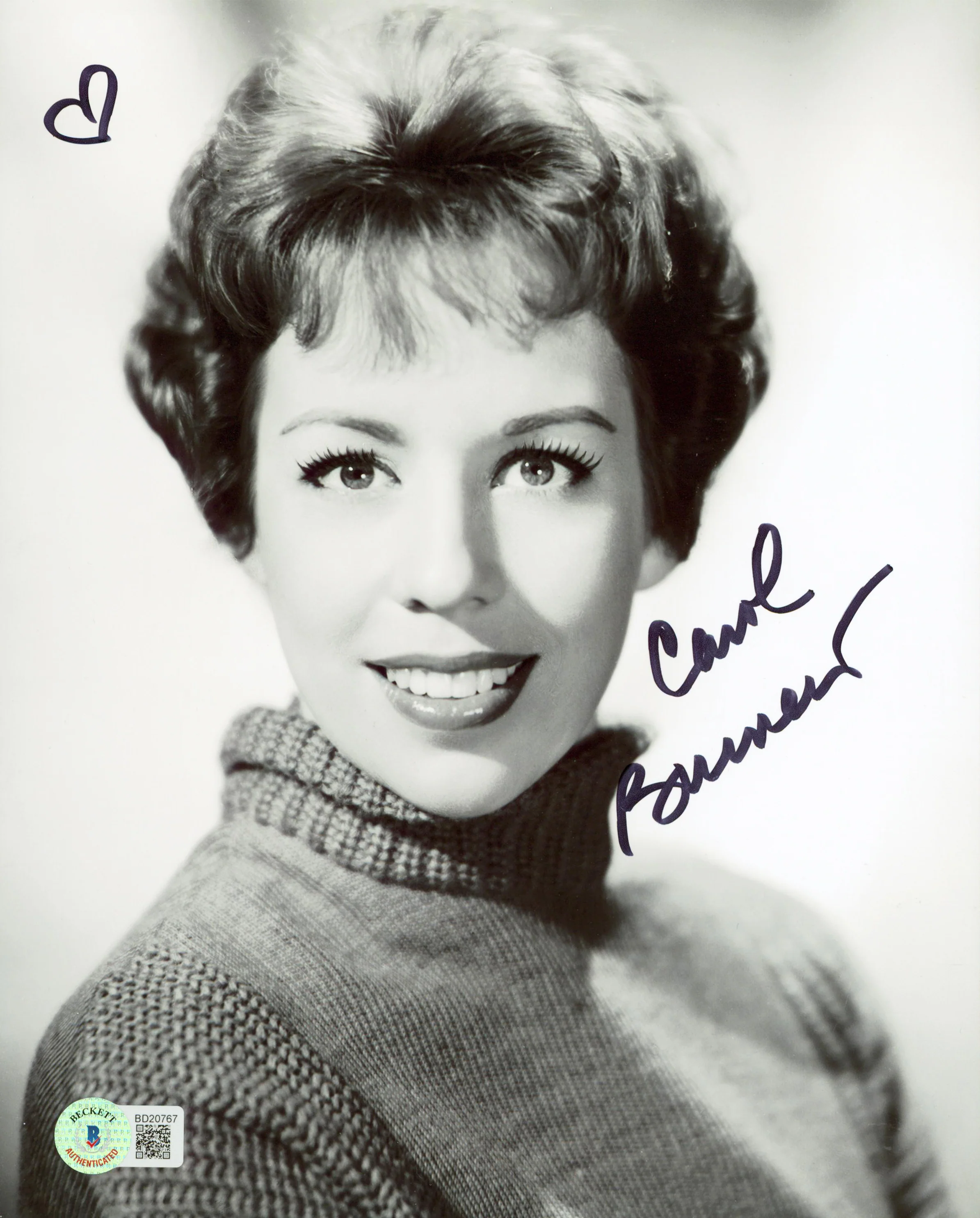 Carol Burnett Authentic Signed 8x10 Photo Autographed BAS #BD20767 - Image 2