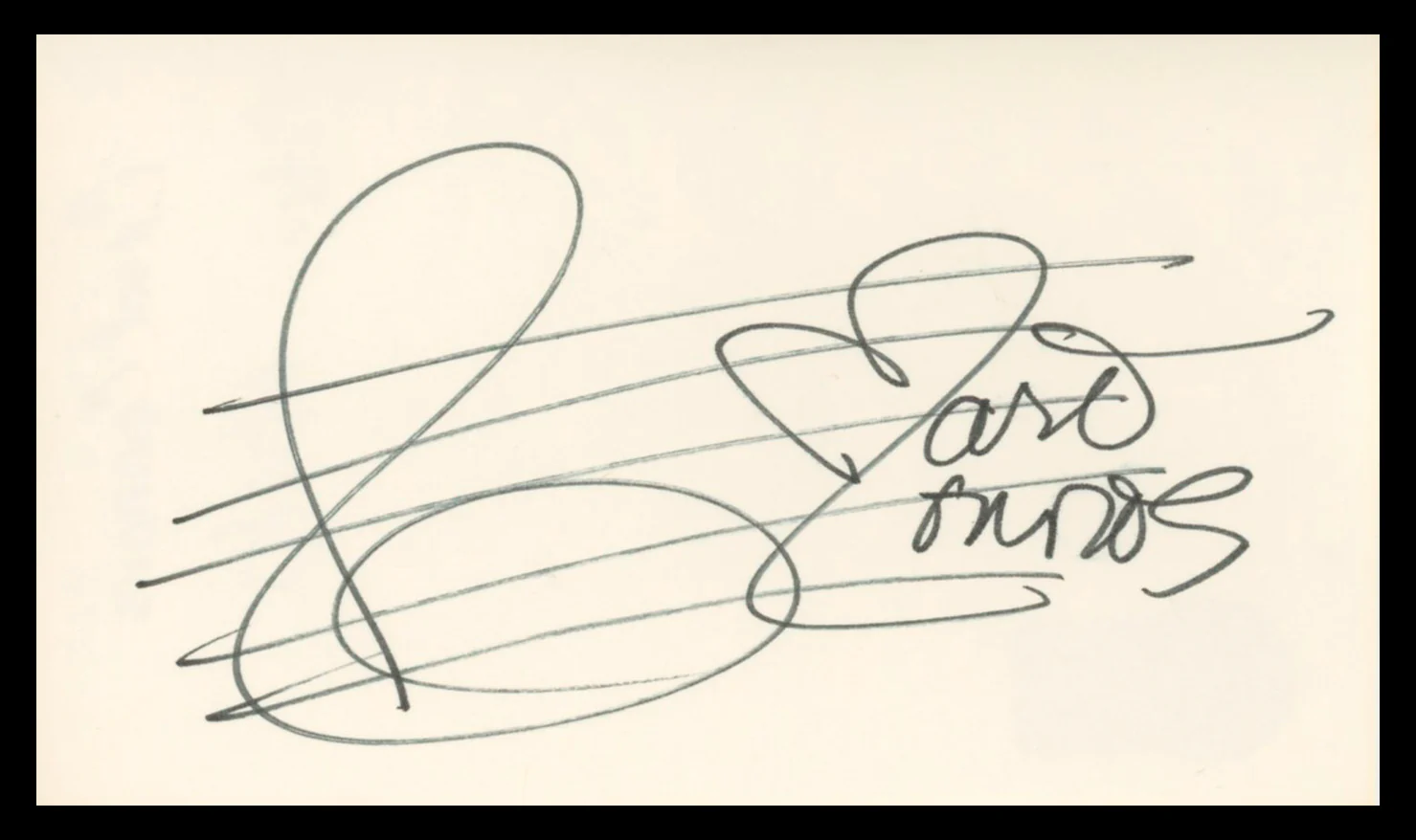 Carol Connors The Teddy Bears Authentic Signed 3x5 Index Card BAS #BV02123
