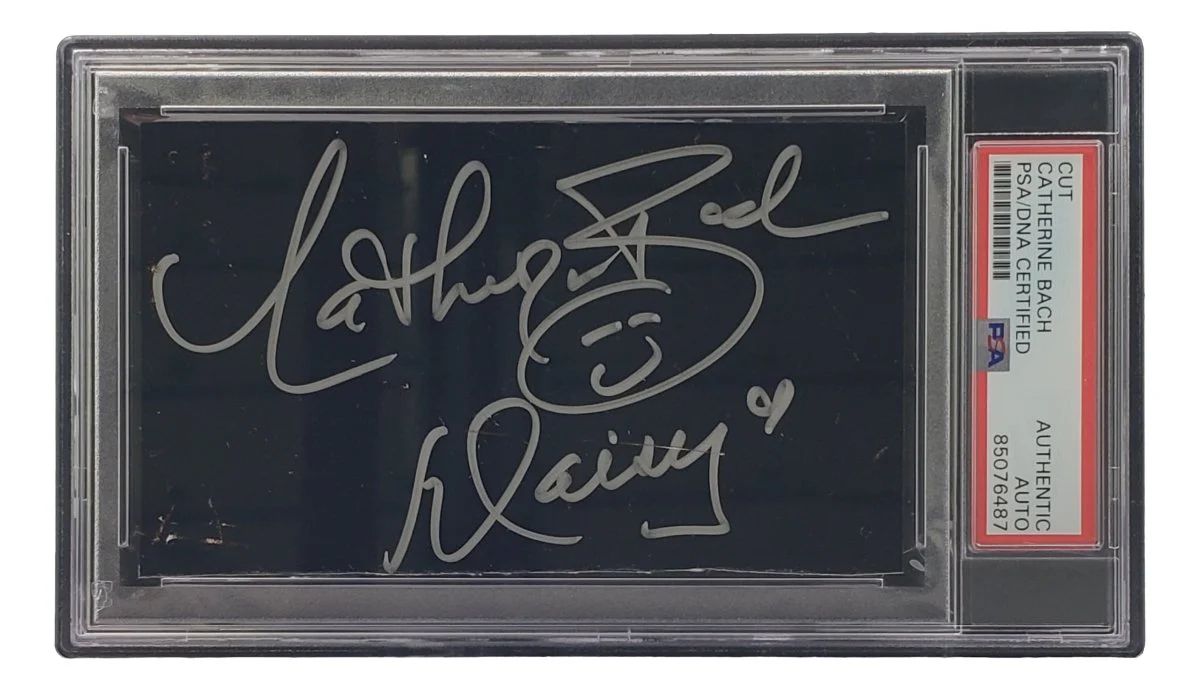 Catherine Bach Signed Slabbed Dukes Of Hazard Cut Signature PSA/DNA 85076487 - Image 4