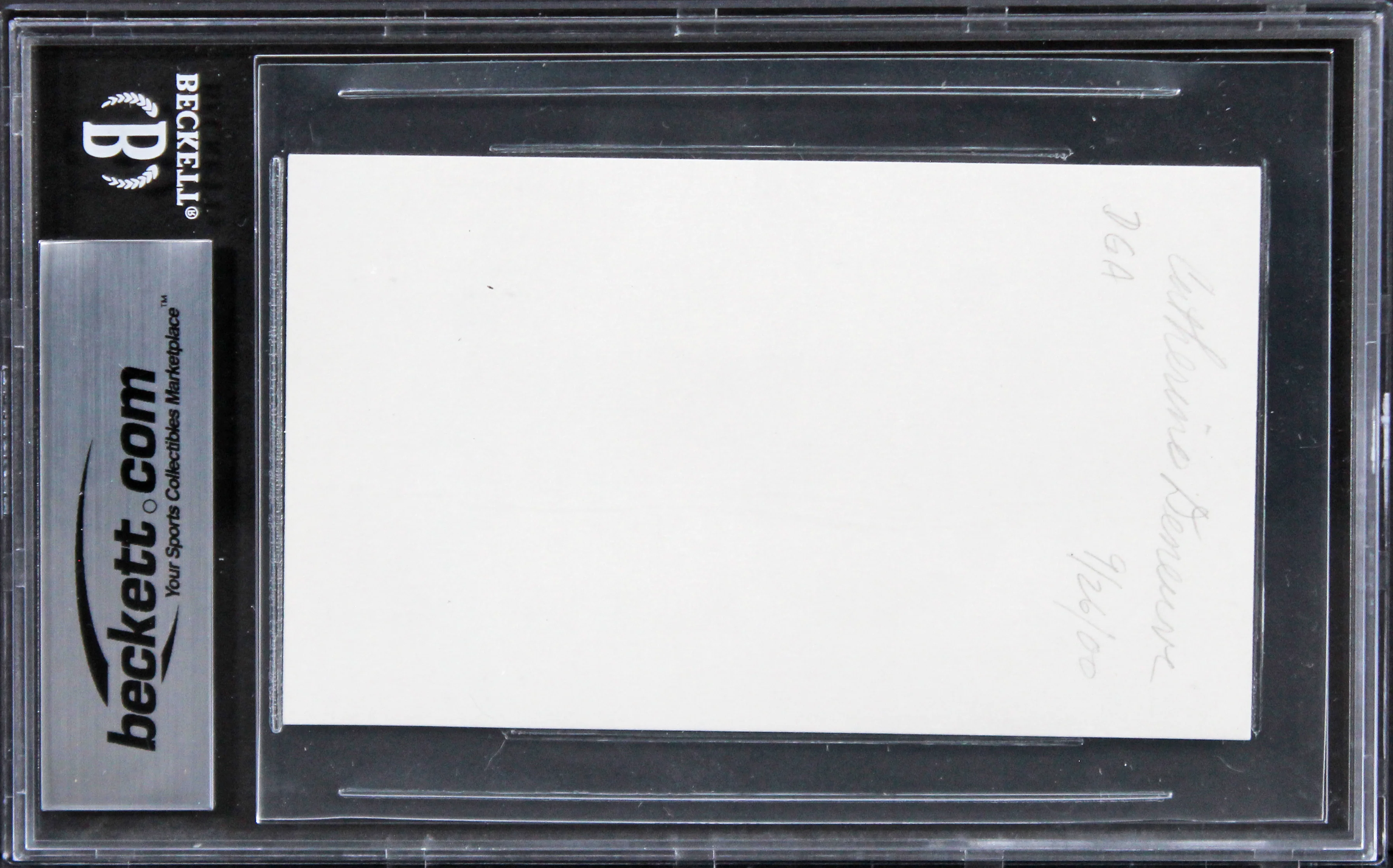 Catherine Deneuve Belle De Jour Authentic Signed 3x5 Index Card BAS Slabbed - Image 3