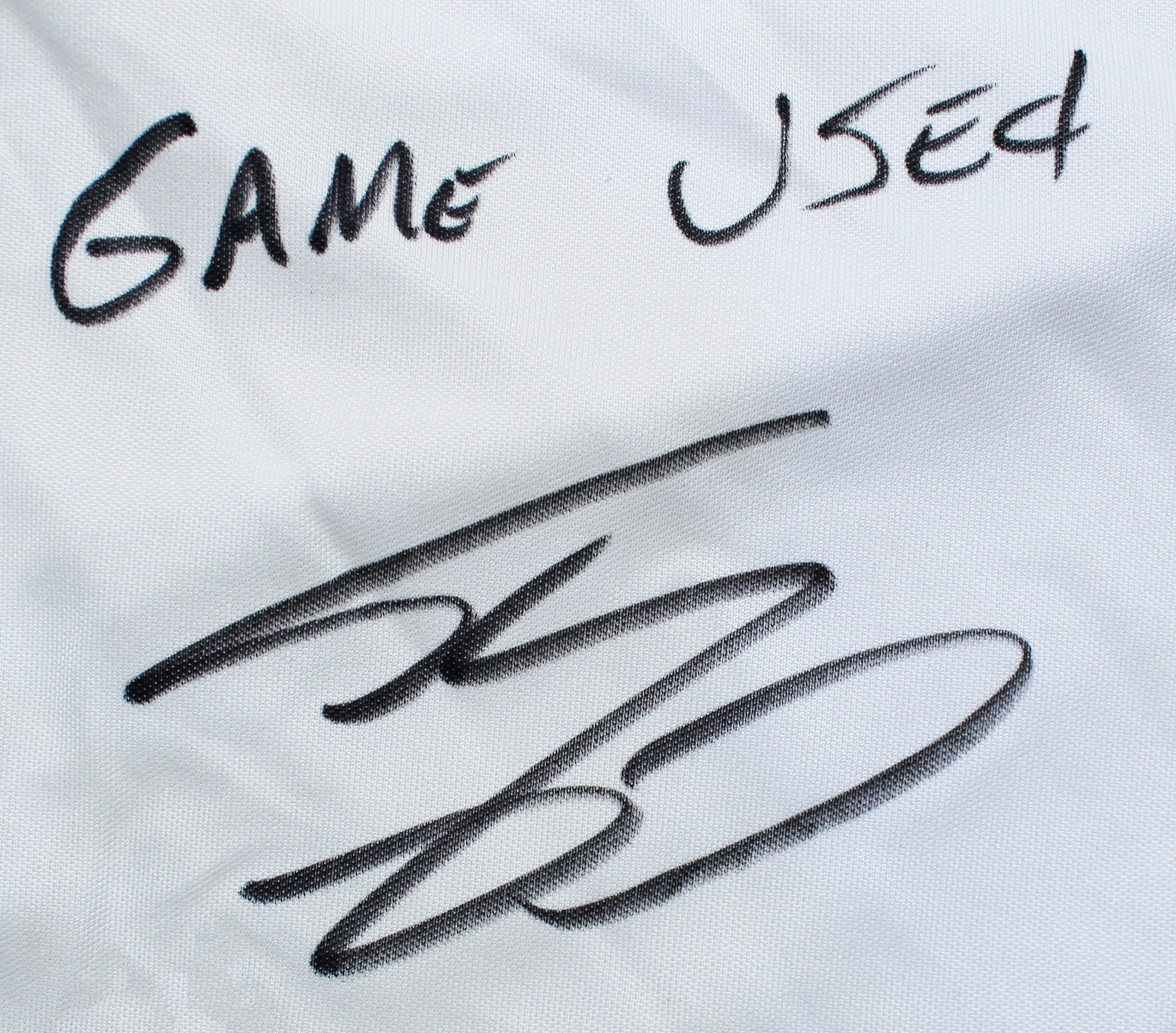 Cavaliers Shaquille O'Neal "Game Used" Signed White Adidas Warmup Pants BAS Wit - Image 2