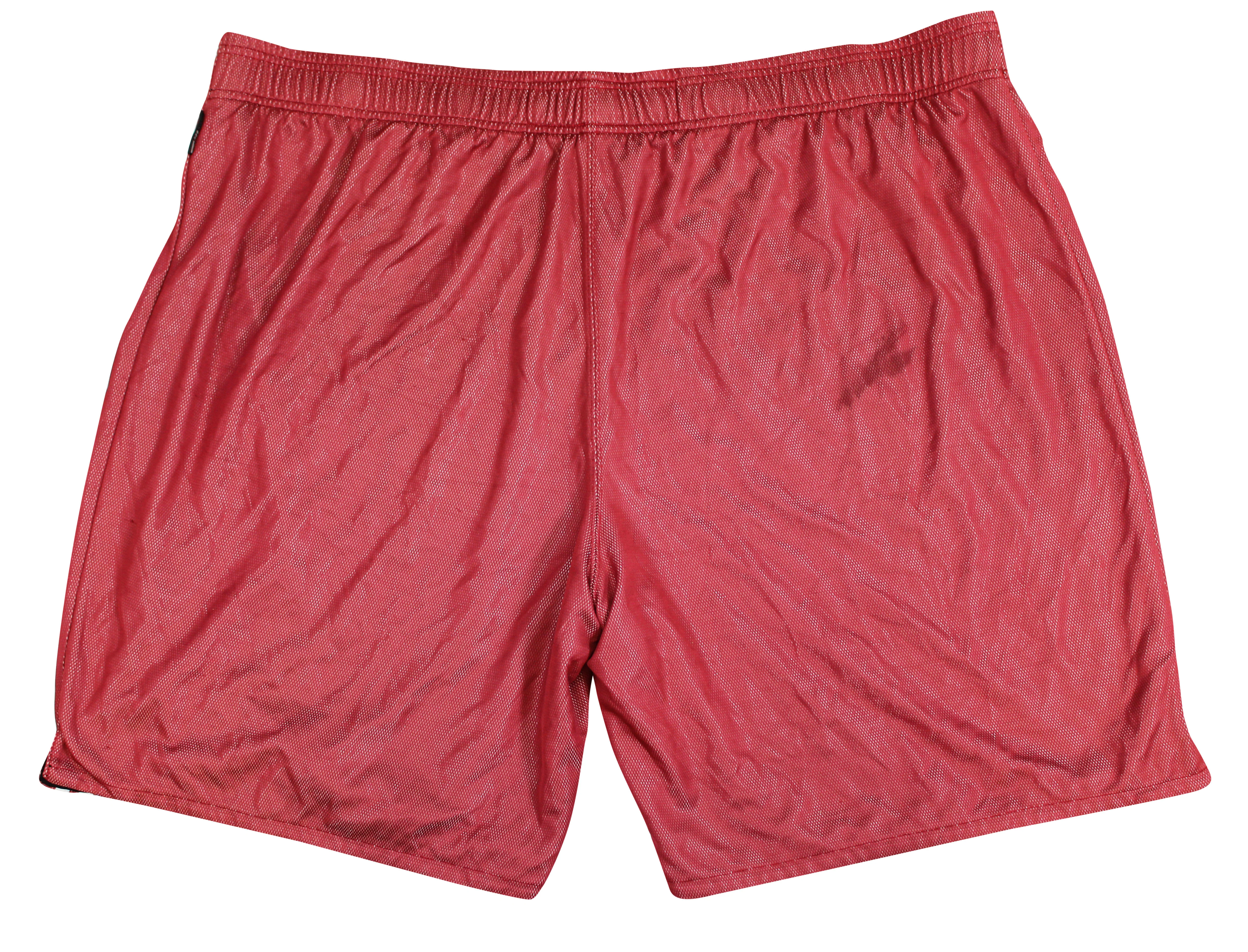 Cavaliers Shaquille O'Neal Signed Red Adidas Practice Shorts BAS Wit #2W958087 - Image 5