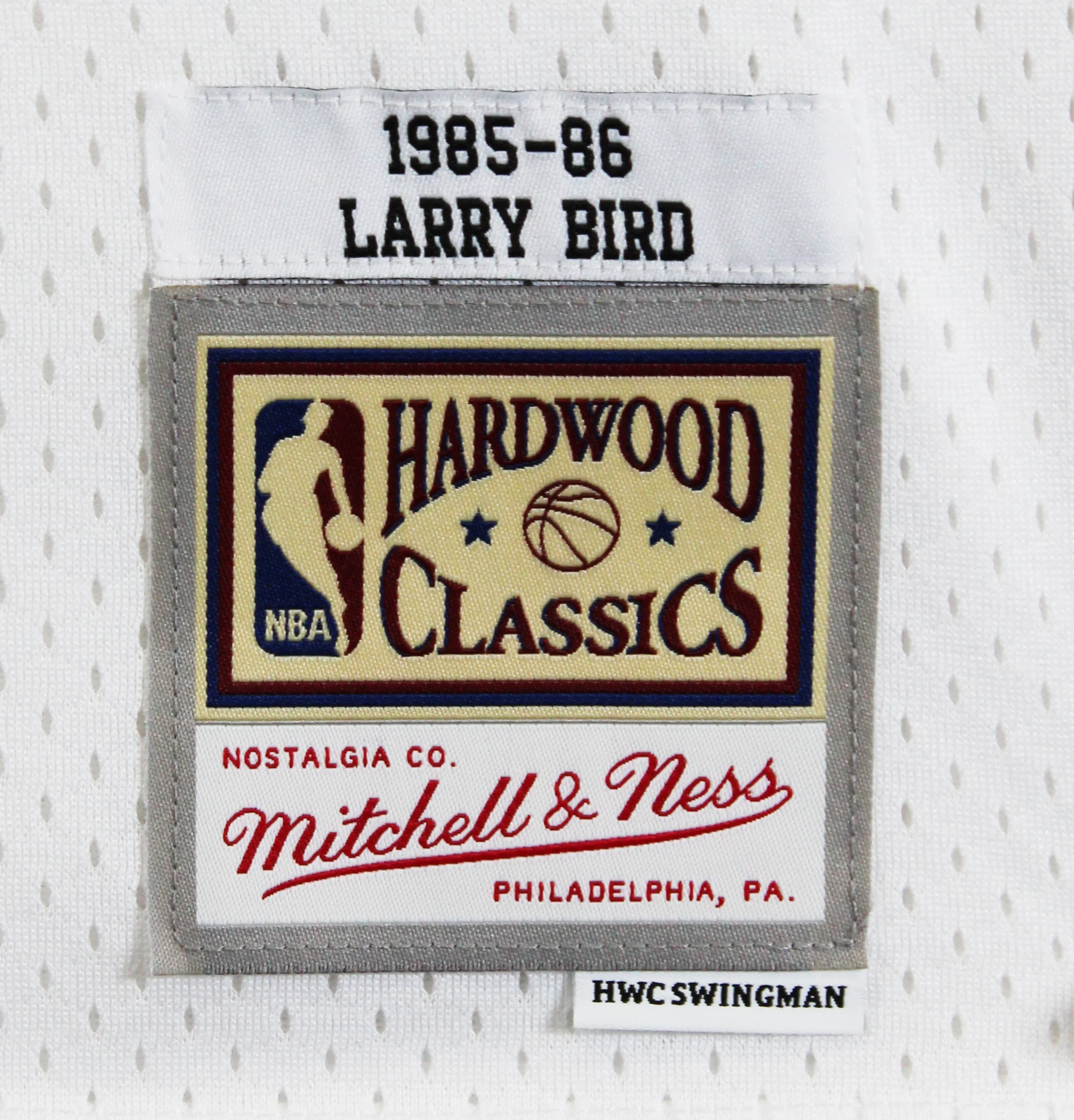 Celtics (3) Bird, Parish & McHale Signed White M&N Swingman Jersey BAS Witnessed - Image 7