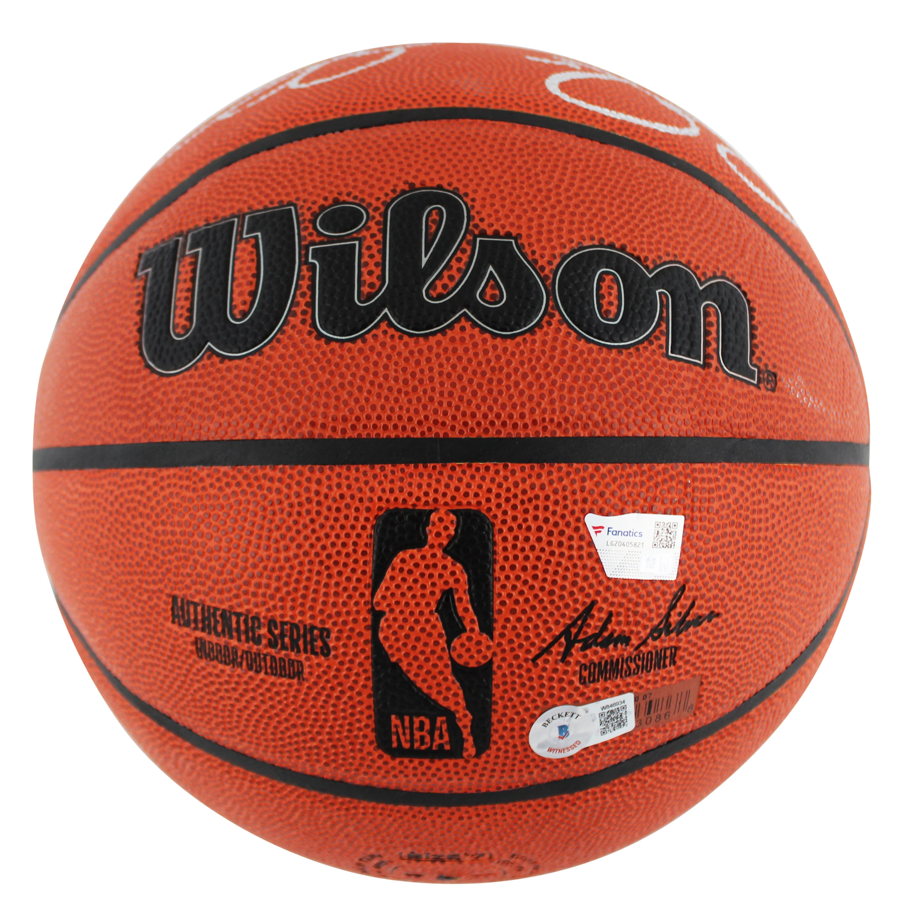 Celtics (3) Garnett, Pierce & Allen Signed Wilson Basketball BAS Witnessed - Image 4