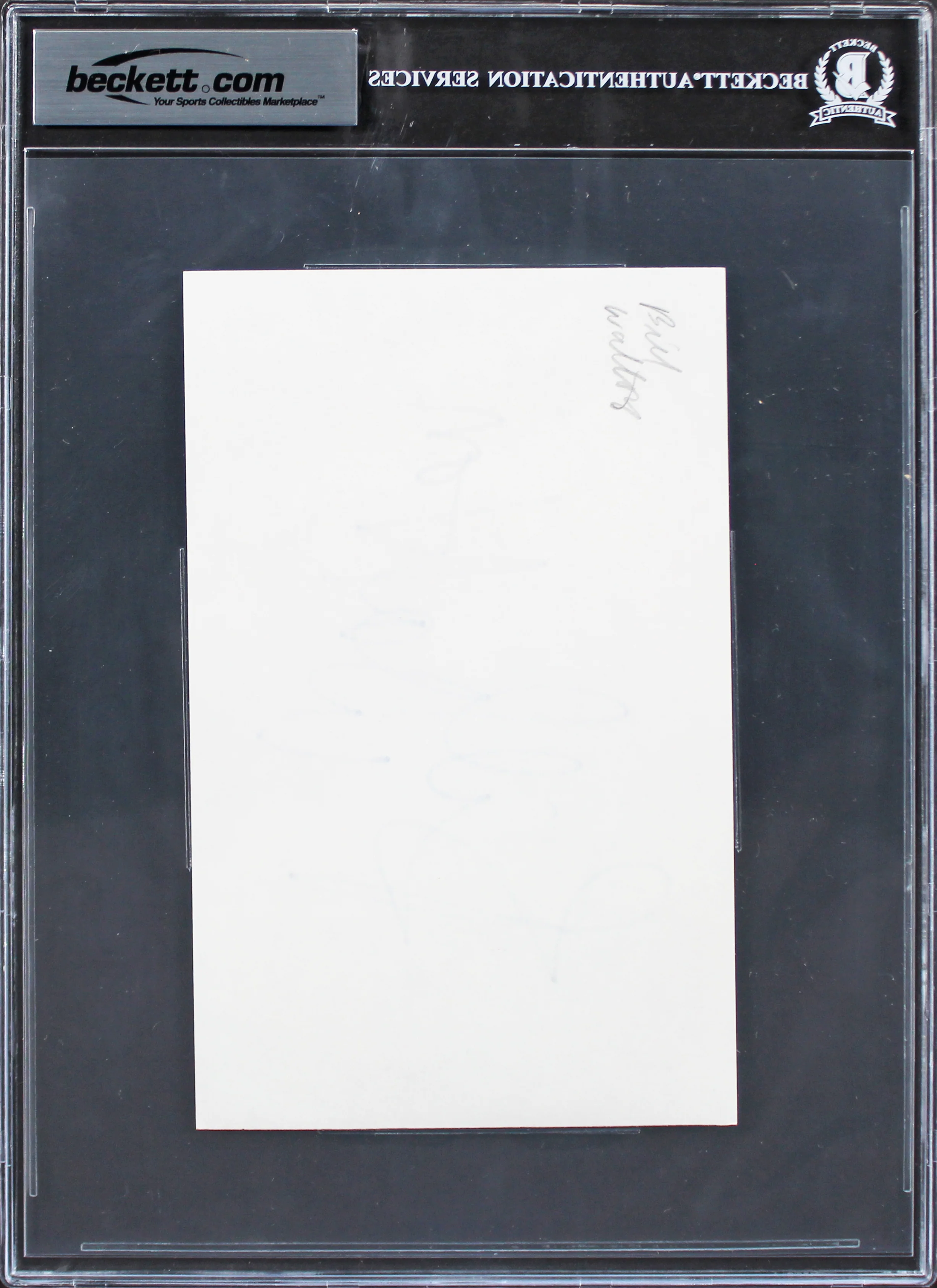 Celtics Bill Walton Authentic Signed 8x5 Index Card Autographed BAS Slabbed - Image 3