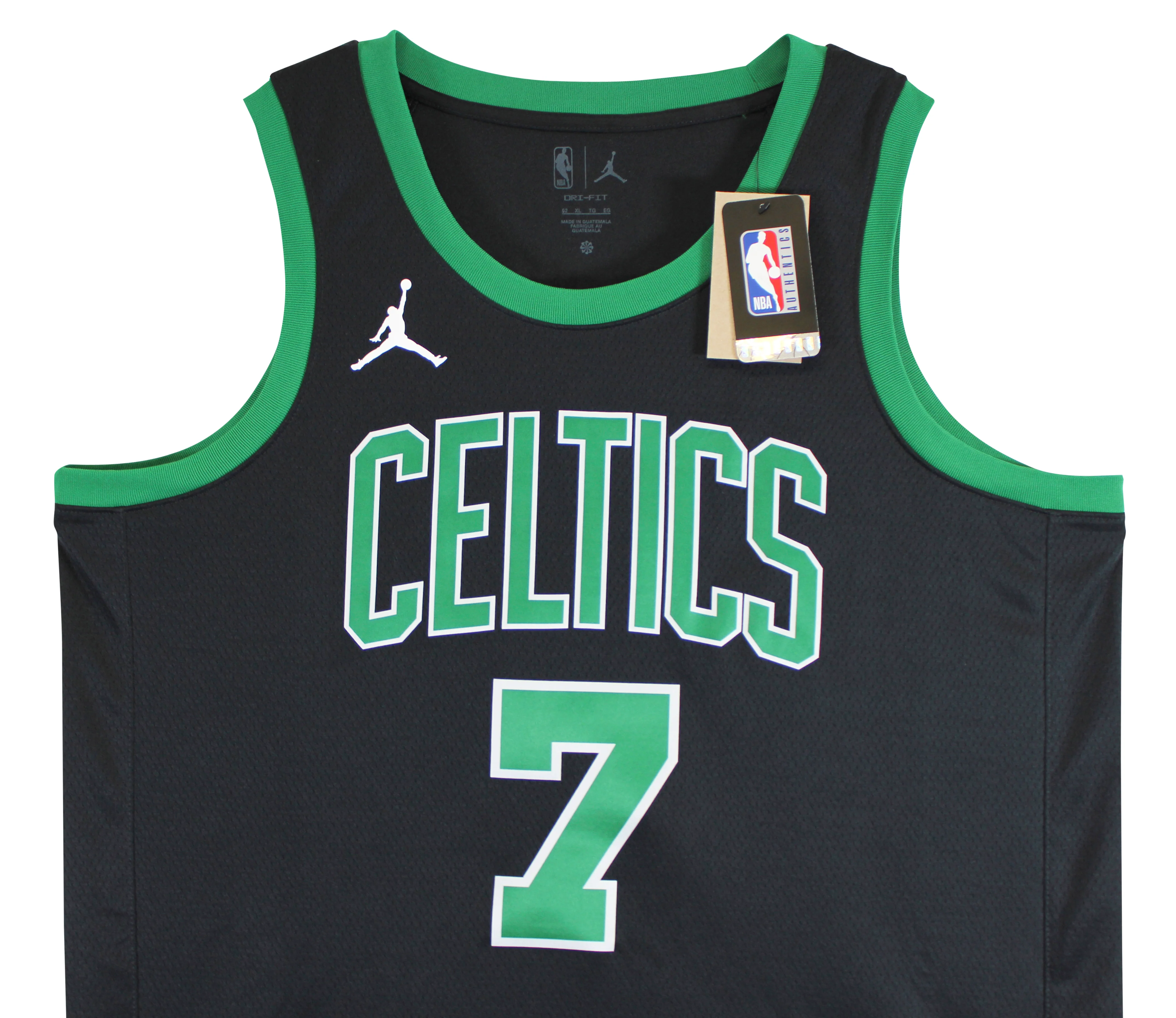 Celtics Jaylen Brown Signed Black Nike Jordan Brand Statement Ed Jersey BAS Wit - Image 4