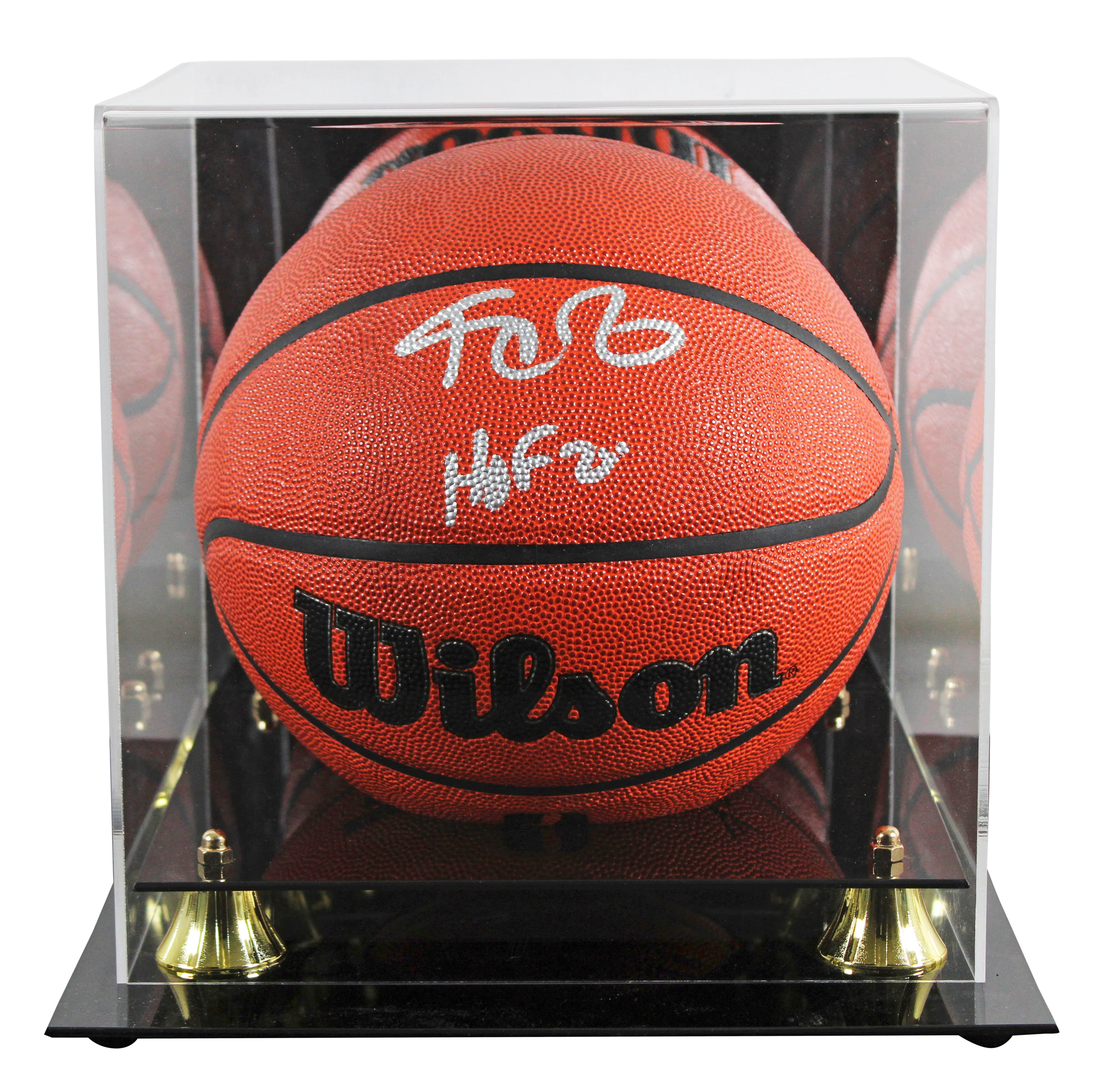 Celtics Kevin Garnett "HOF 20" Signed Wilson Basketball W/ Case BAS Witnessed - Image 2