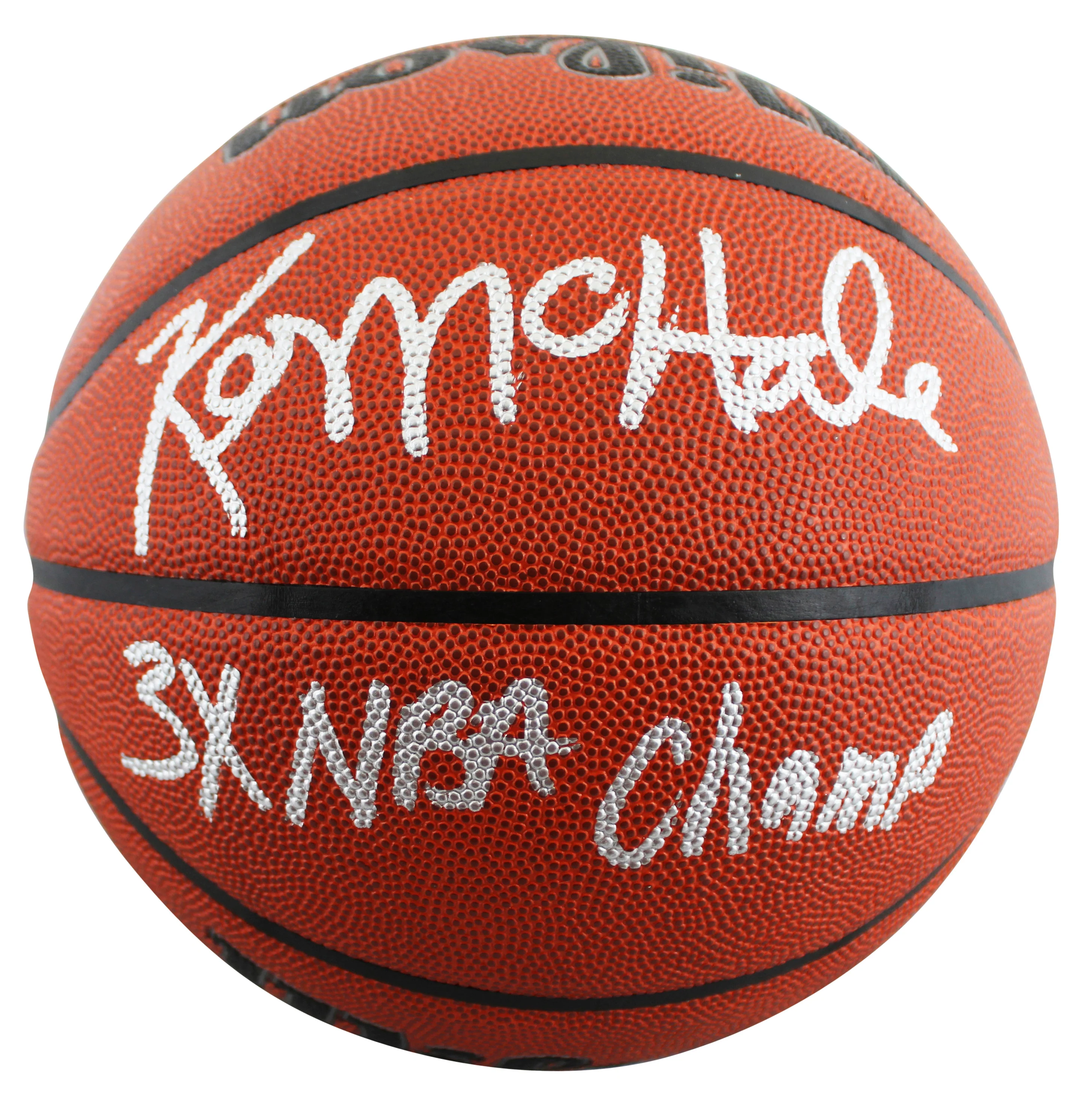 Celtics Kevin McHale "3x NBA Champ" Signed Wilson Basketball W/ Case BAS Witness - Image 4