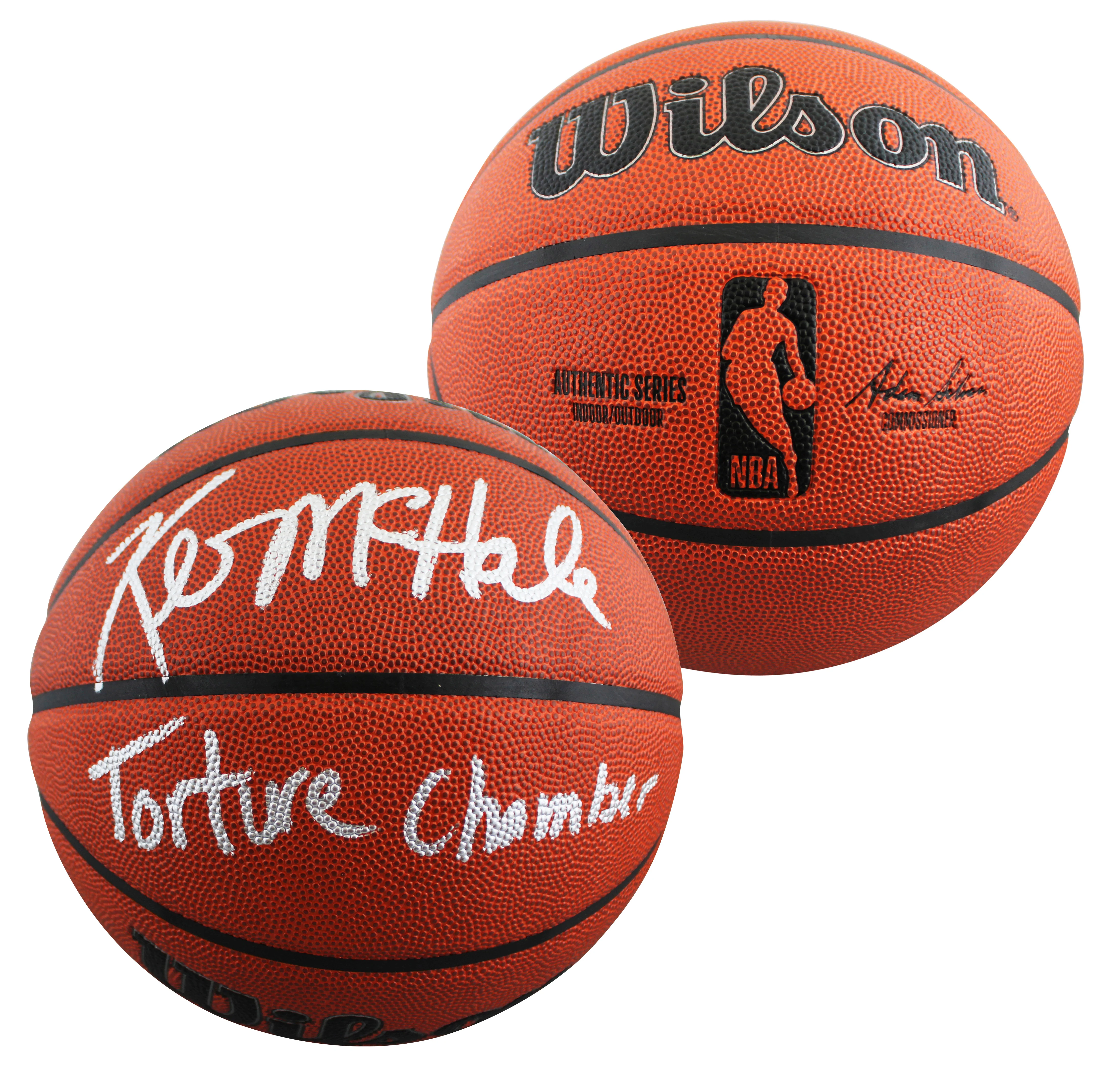 Celtics Kevin McHale "Torture Chamber" Signed Wilson Basketball BAS Witnessed
