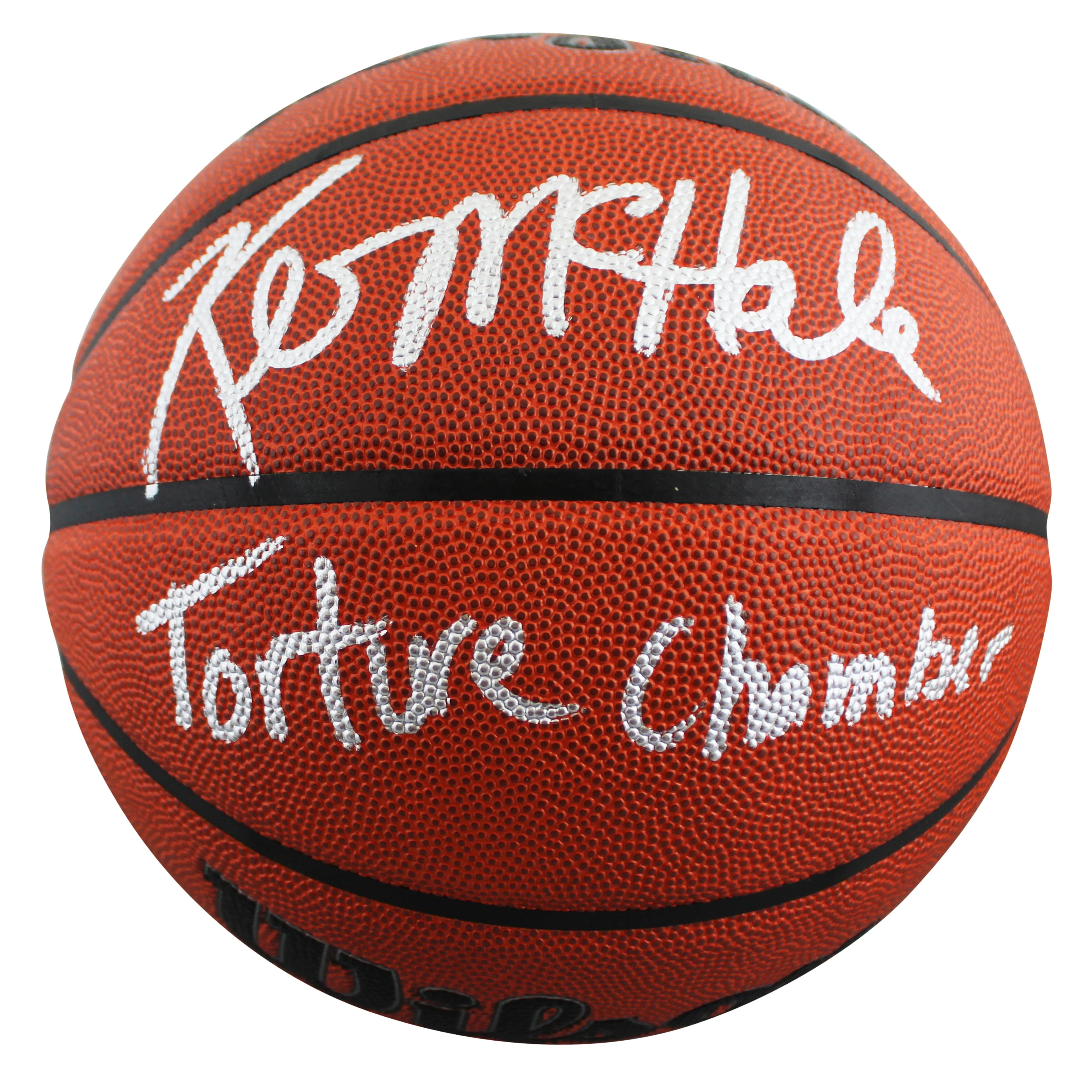 Celtics Kevin McHale "Torture Chamber" Signed Wilson Basketball BAS Witnessed - Image 3