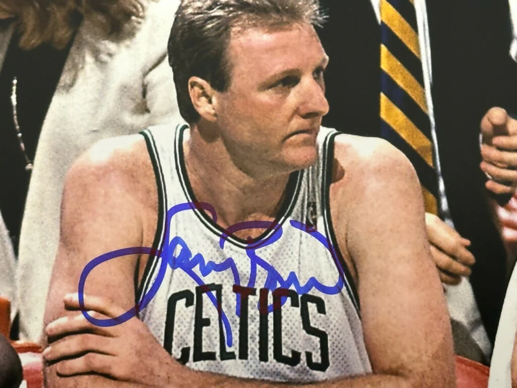 Celtics Larry Bird, Kevin McHale & Robert Parish Signed 16x20 Photo BAS Witness - Image 3