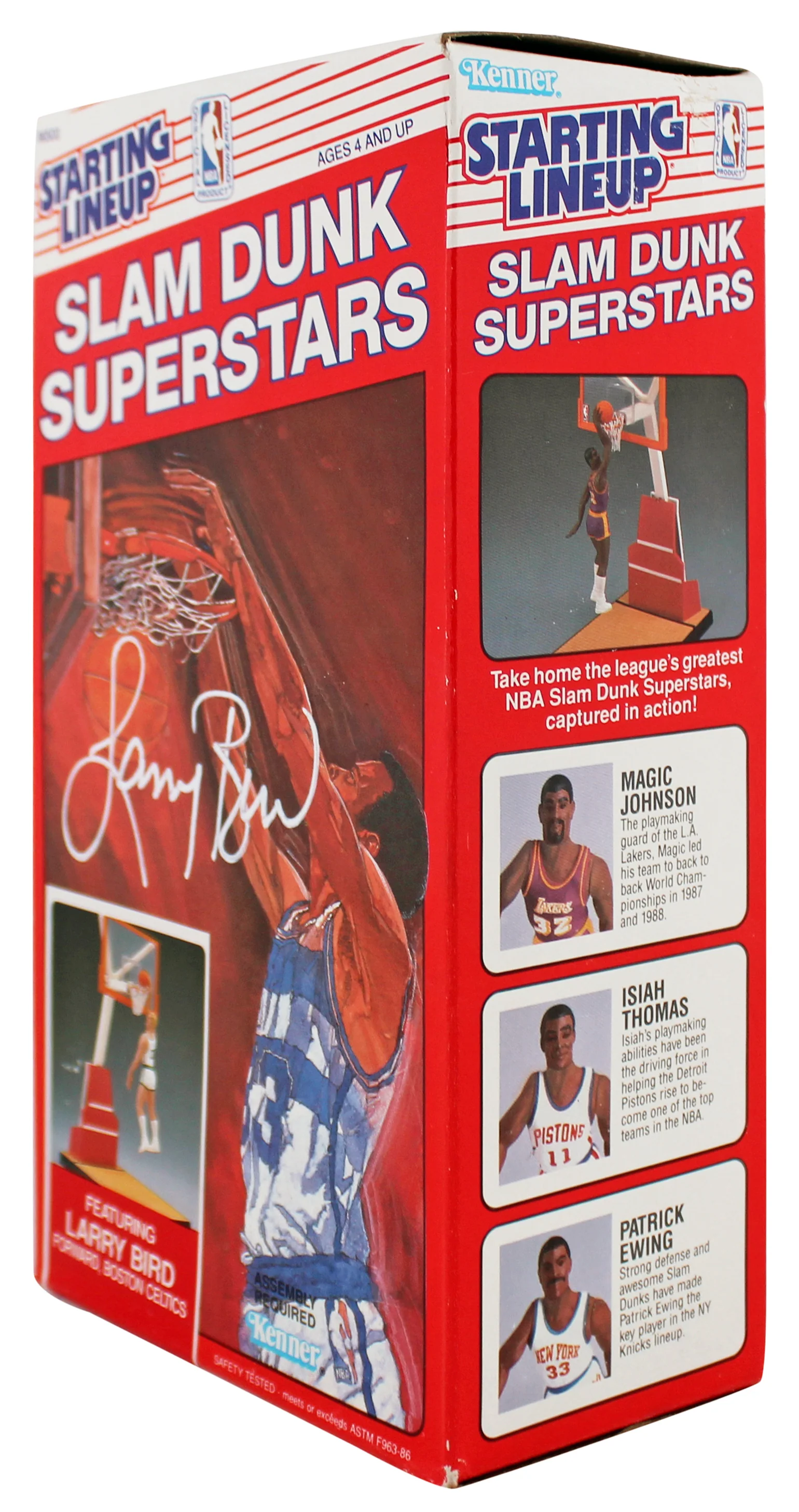 Celtics Larry Bird Signed Sealed 1989 Starting Lineup Slam Dunk BAS W #2W012587 - Image 3