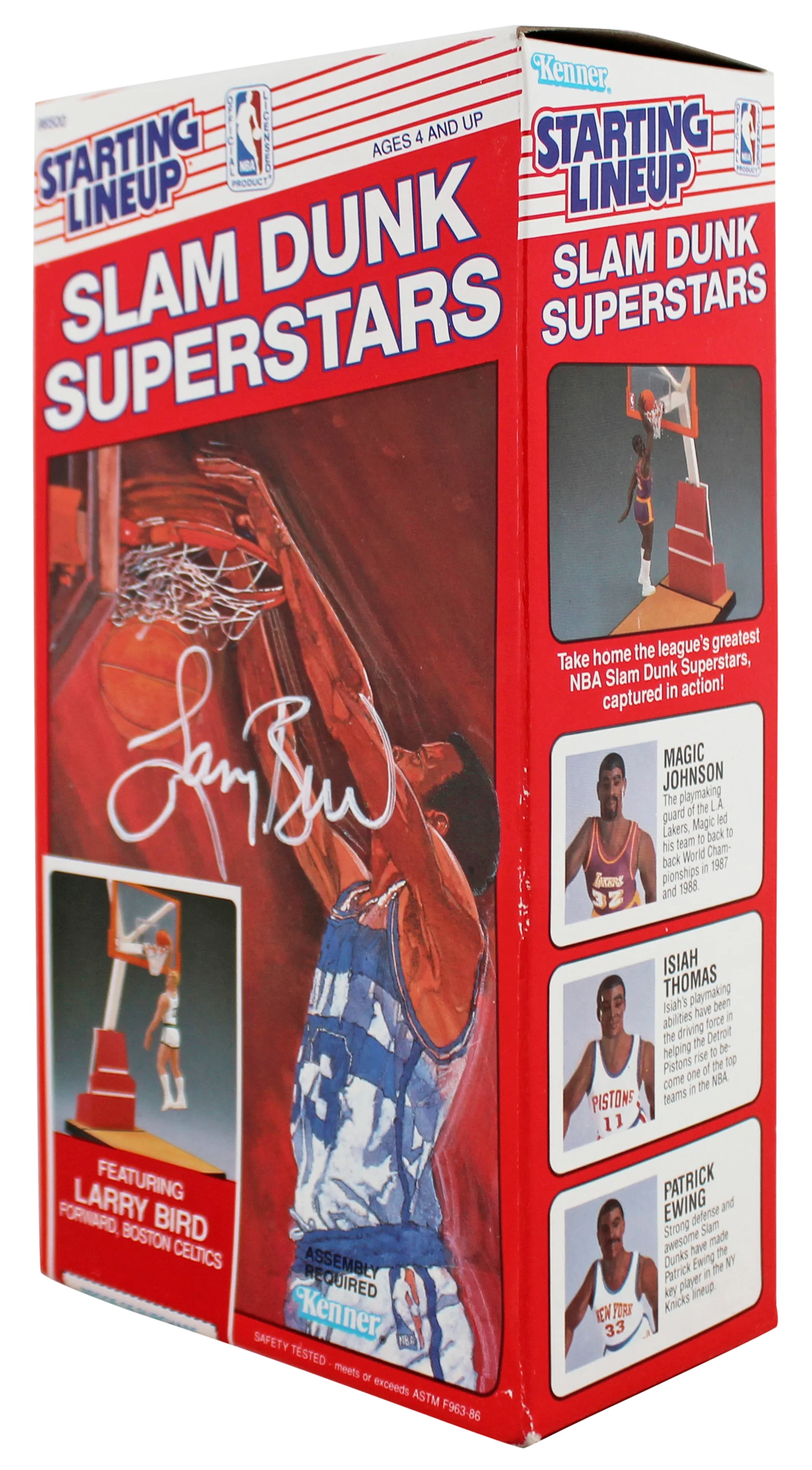 Celtics Larry Bird Signed Sealed 1989 Starting Lineup Slam Dunk BAS W #2W012588 - Image 3