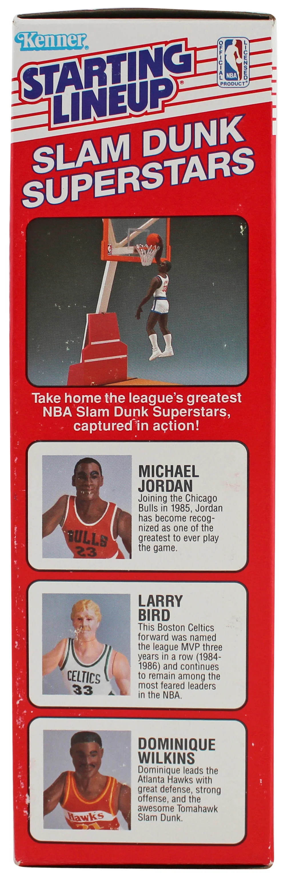 Celtics Larry Bird Signed Sealed 1989 Starting Lineup Slam Dunk BAS W #2W012588 - Image 4