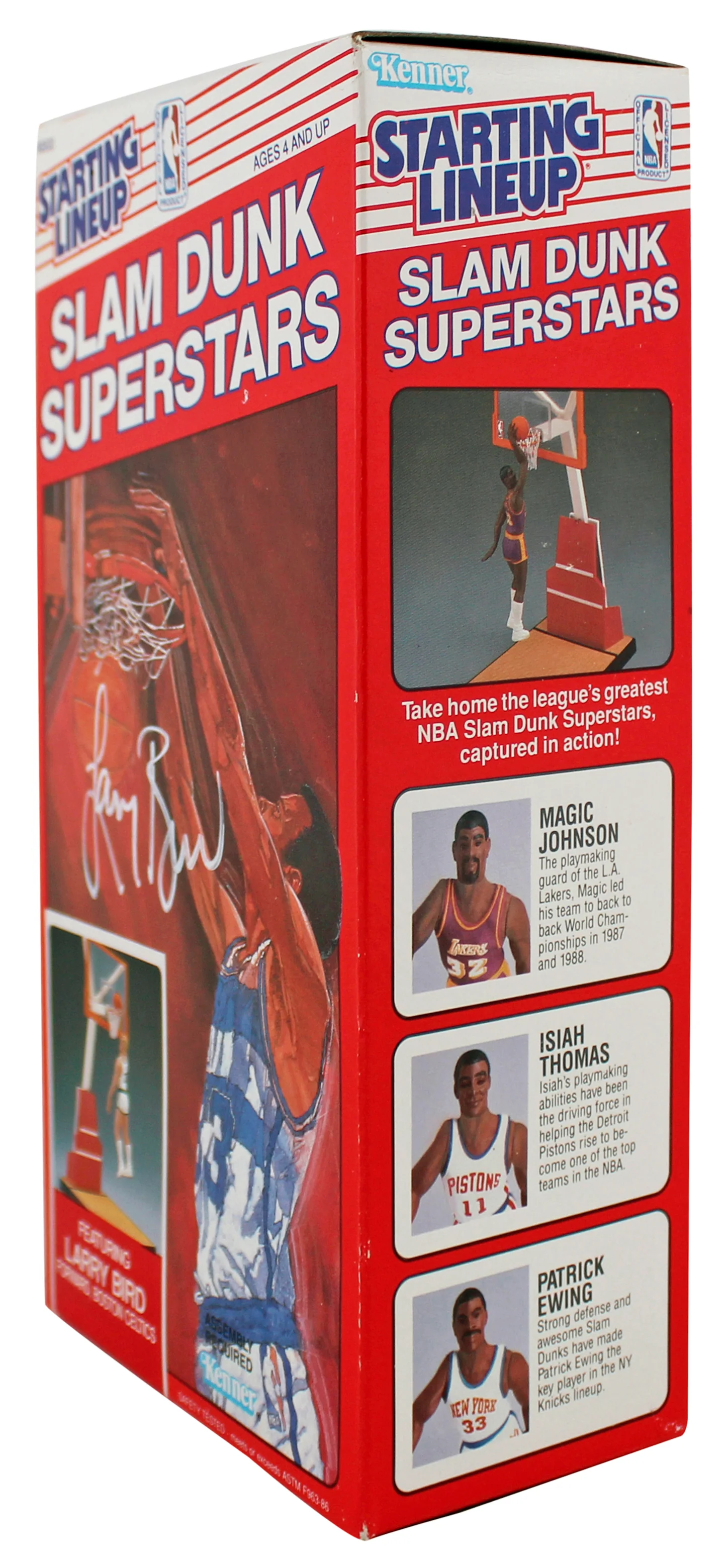 Celtics Larry Bird Signed Sealed 1989 Starting Lineup Slam Dunk BAS W #2W012589 - Image 3