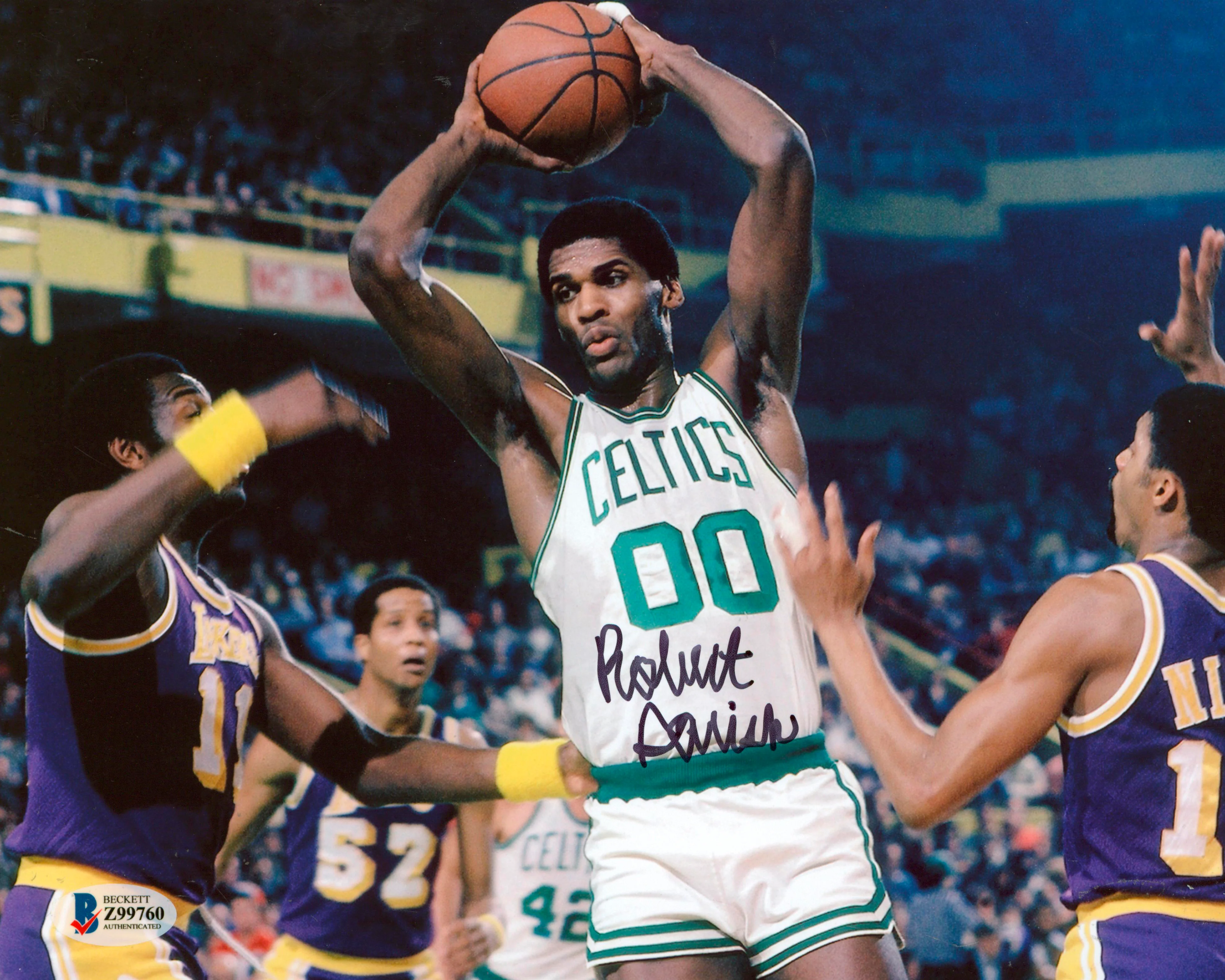 Celtics Robert Parish Authentic Signed 8x10 Photo Autographed BAS #Z99760 - Image 2