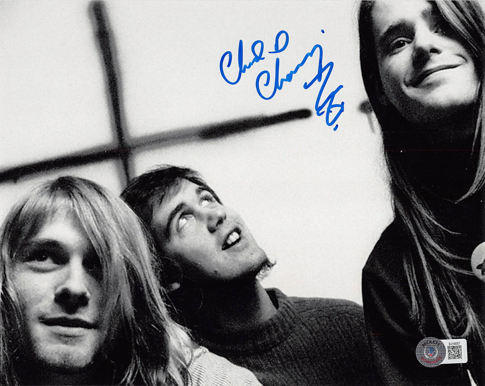 Chad Channing Nirvana Authentic Signed 8x10 Black & White Photo Autographed BAS - Image 2