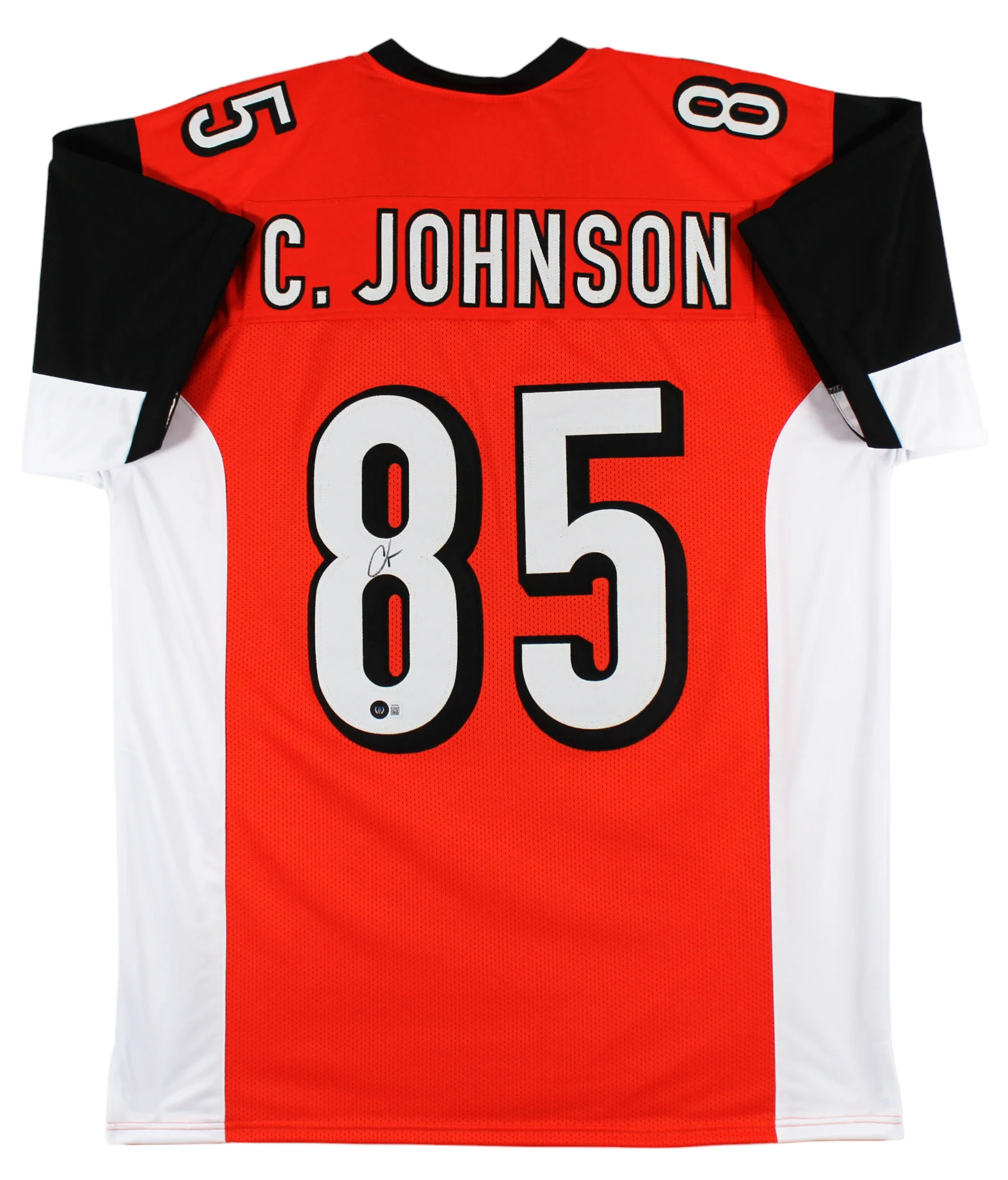 Chad Johnson Authentic Signed Orange Pro Style Jersey BAS Witnessed - Image 2