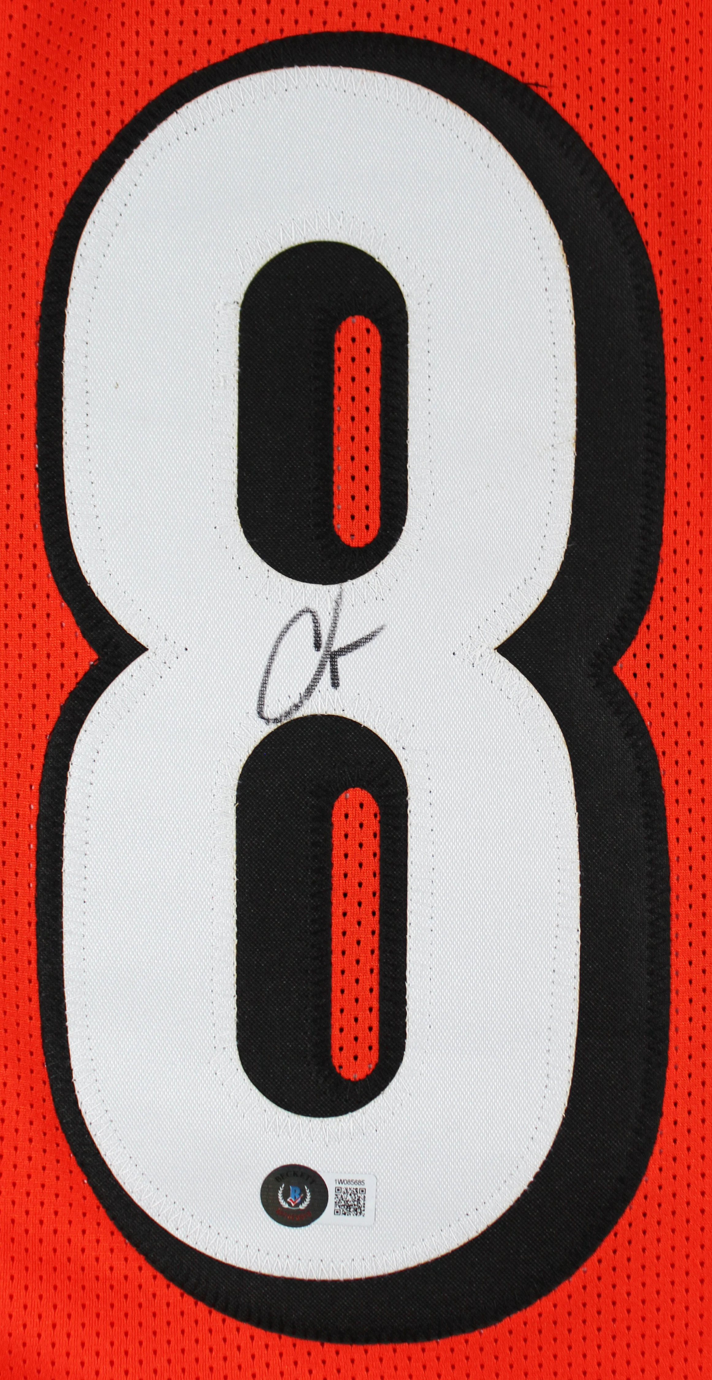 Chad Johnson Authentic Signed Orange Pro Style Jersey BAS Witnessed - Image 3