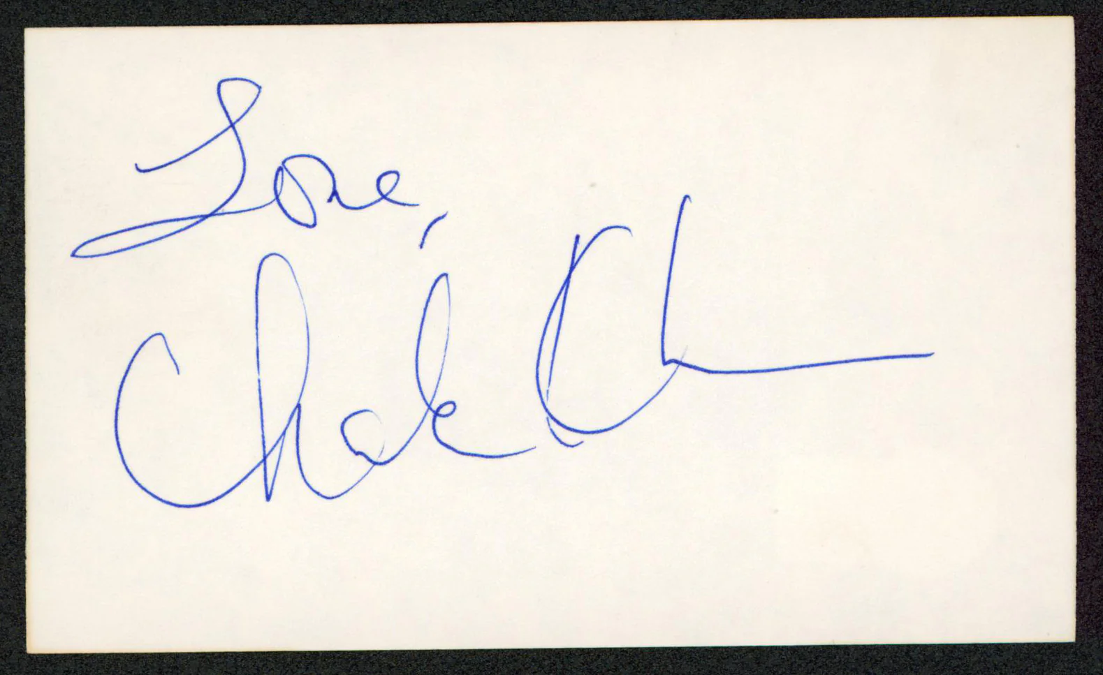 Chaka Khan The Blues Brothers "Love" Signed 3x5 Index Card BAS #BW70117 - Image 2