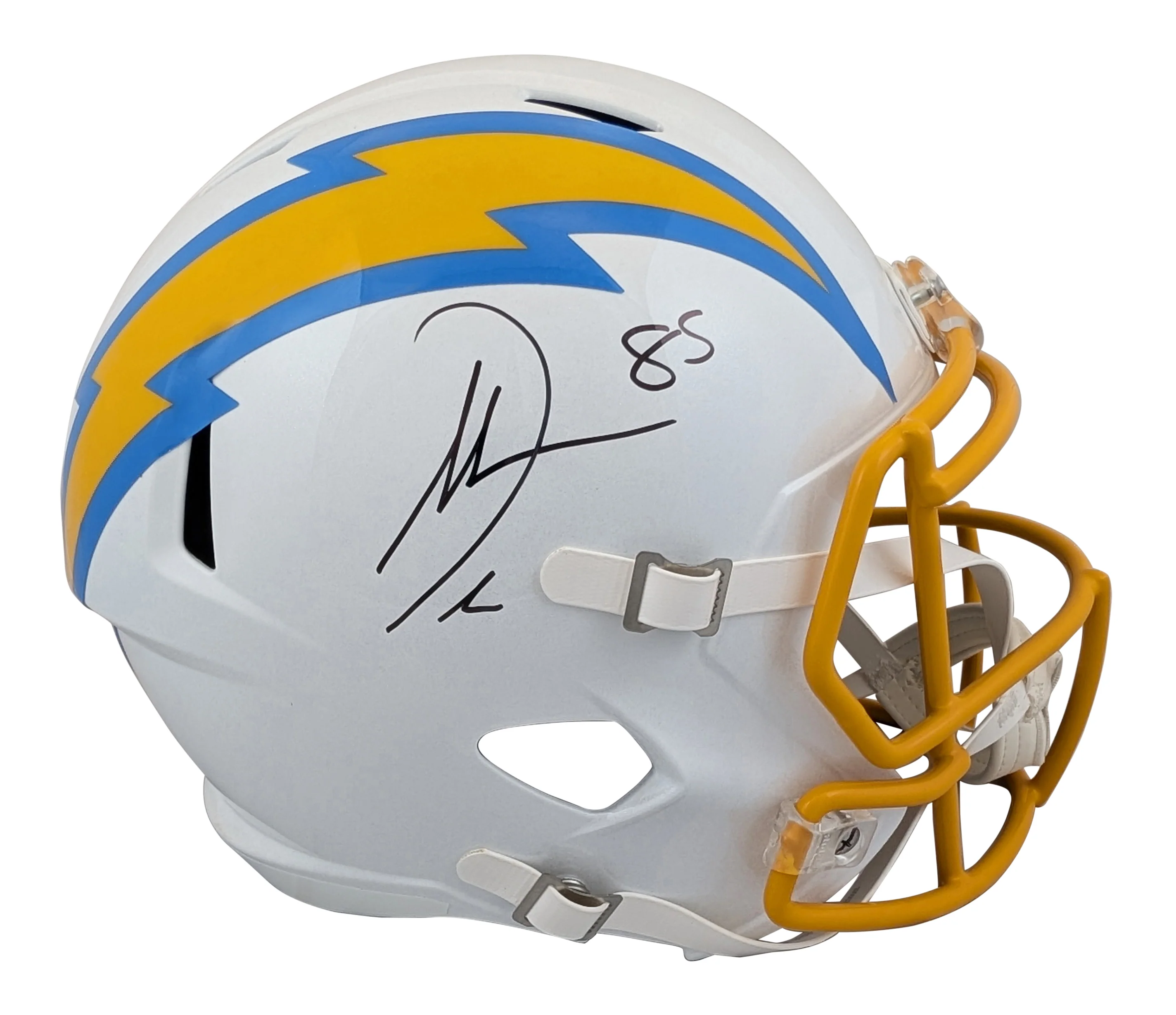 Chargers Antonio Gates Signed Full Size Speed Rep Helmet W/ Case BAS Witnessed - Image 3