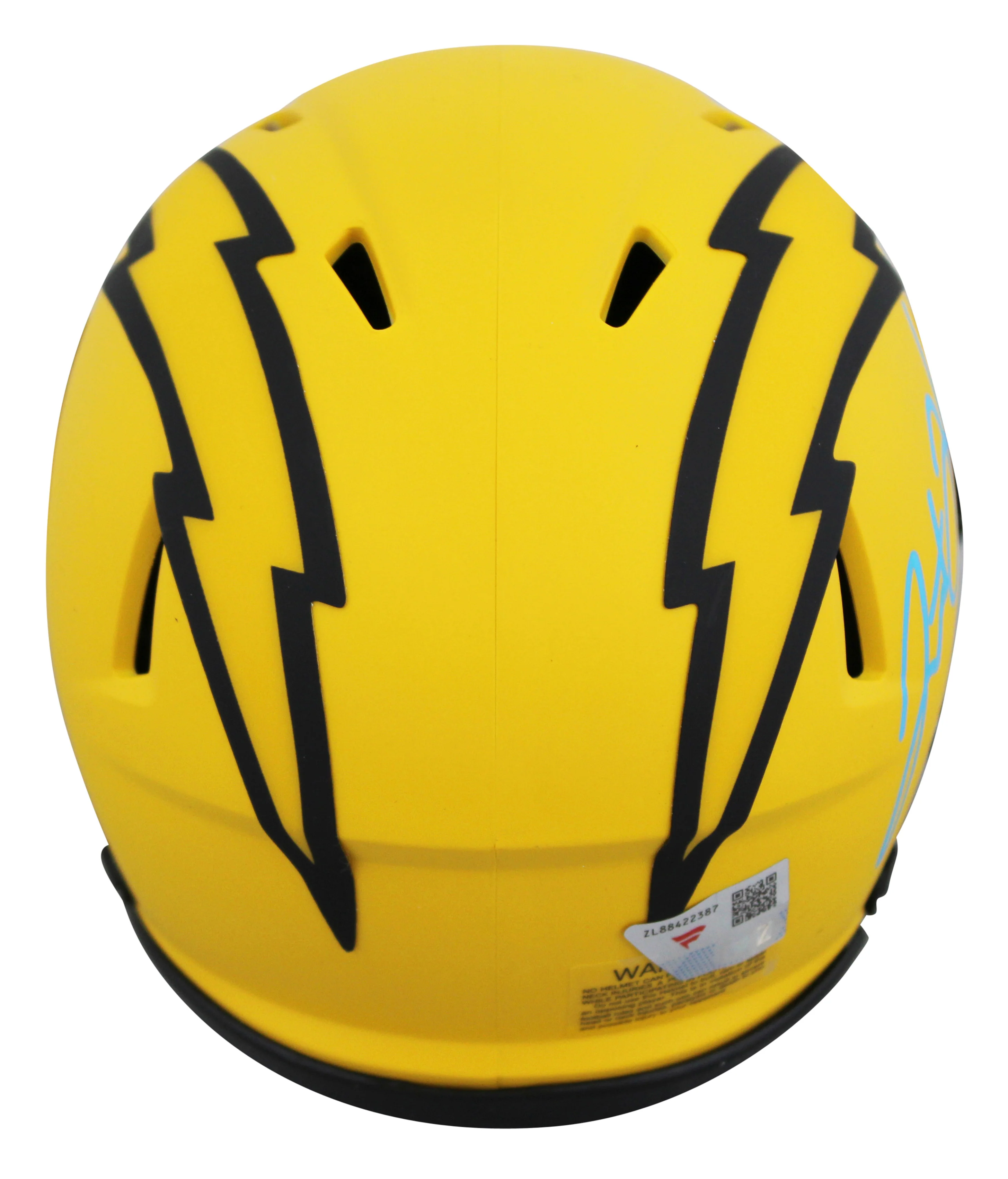 Chargers Justin Herbert Authentic Signed Rave Speed Mini Helmet W/ Case Fanatics - Image 4