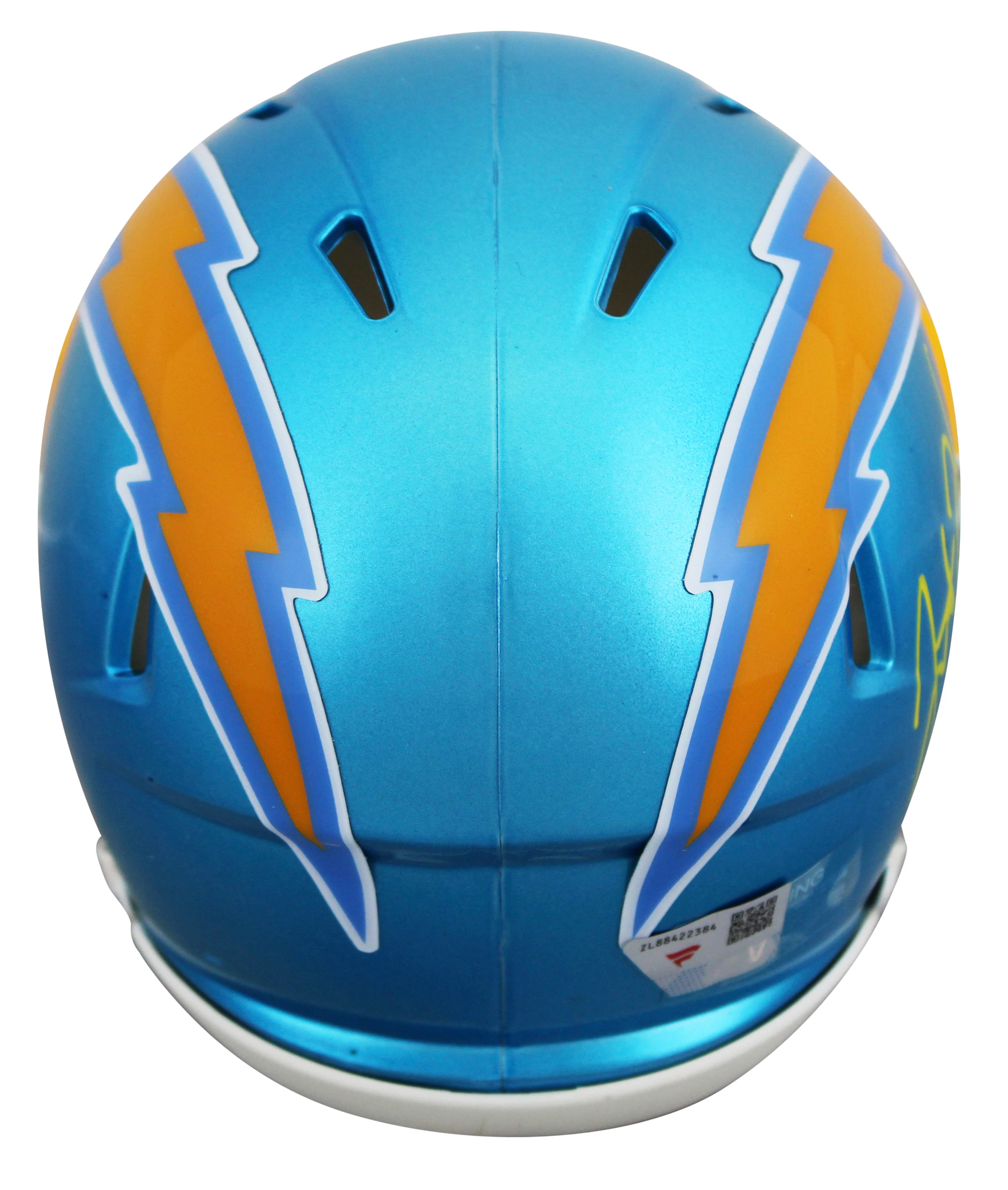Chargers Justin Herbert Signed Flash Speed Mini Helmet W/ Case Fanatics - Image 4