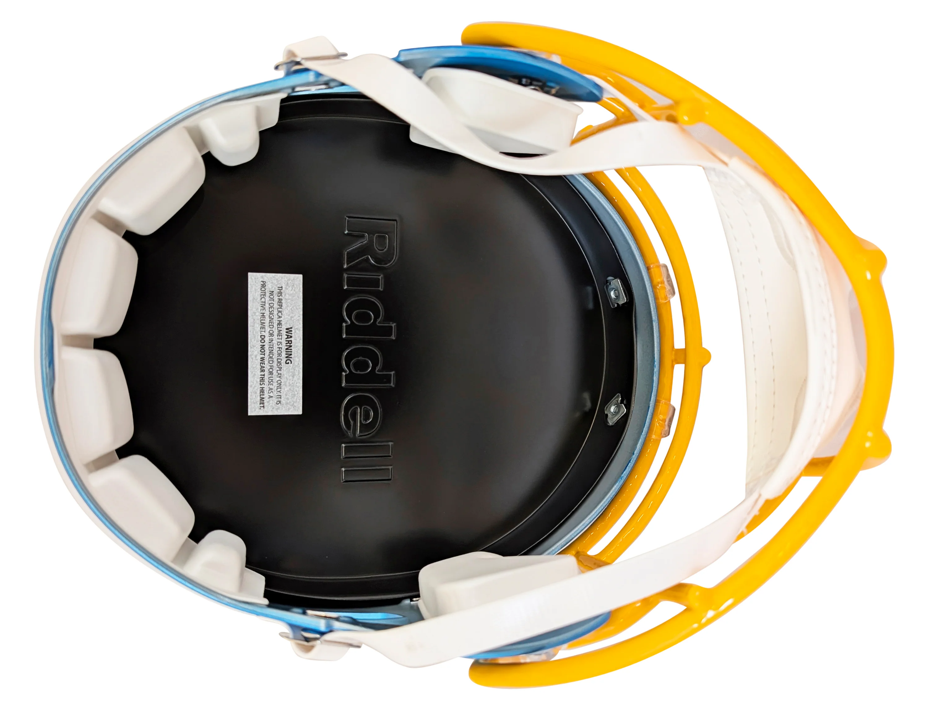 Chargers Omarion Hampton Signed Flash Full Size Speed Rep Helmet W/ Case BAS Wit - Image 5