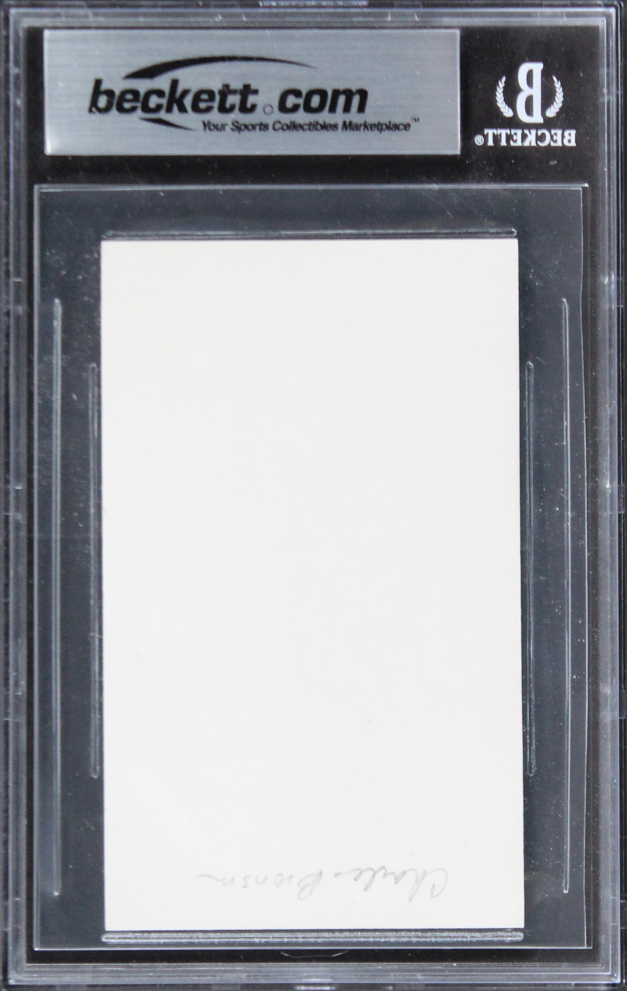 Charles Bronson The Great Escape Authentic Signed 3x5 Index Card BAS Slabbed 2 - Image 3