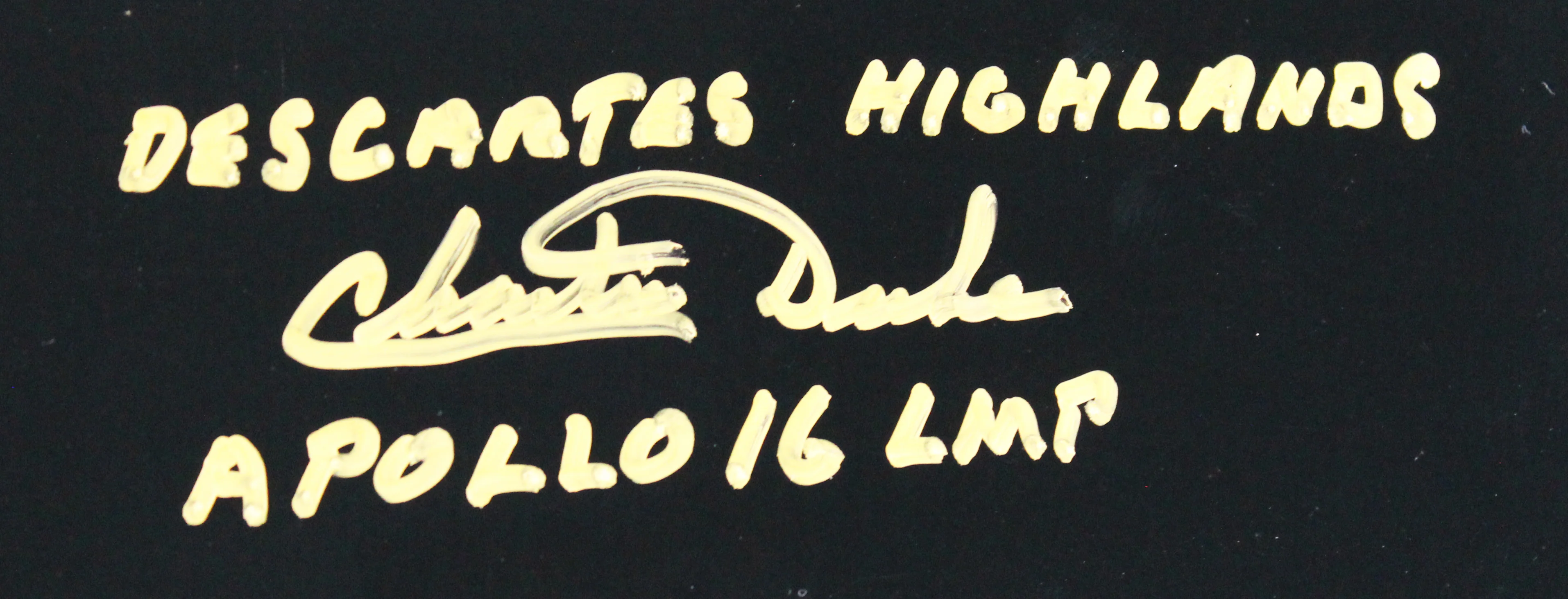 Charles Duke "Descartes Highlands Apollo 16 LMP" Signed 16x20 Photo BAS #AC33259 - Image 3