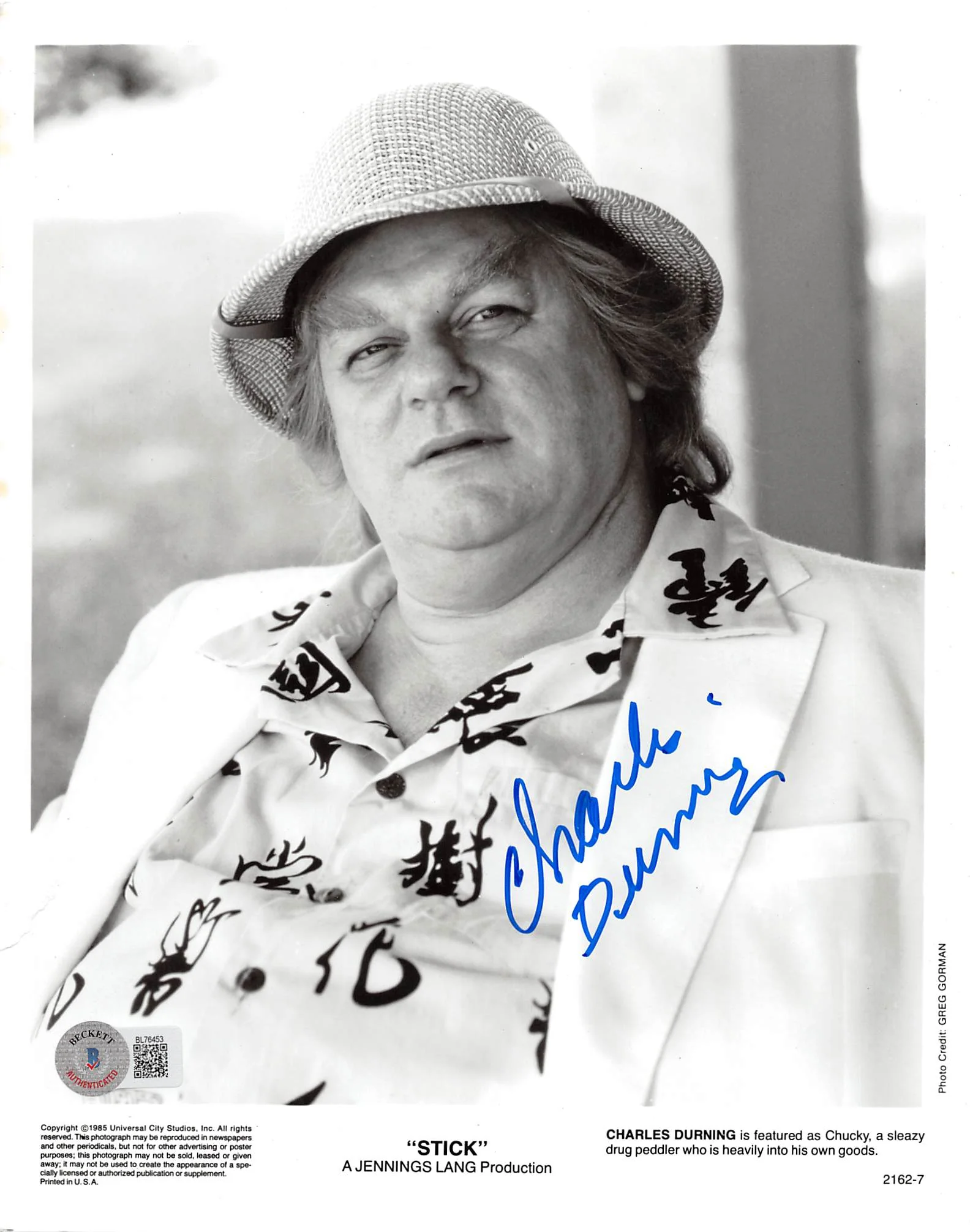 Charles Durning Stick Authentic Signed 8x10 Photo Autographed BAS #BL76453 - Image 2