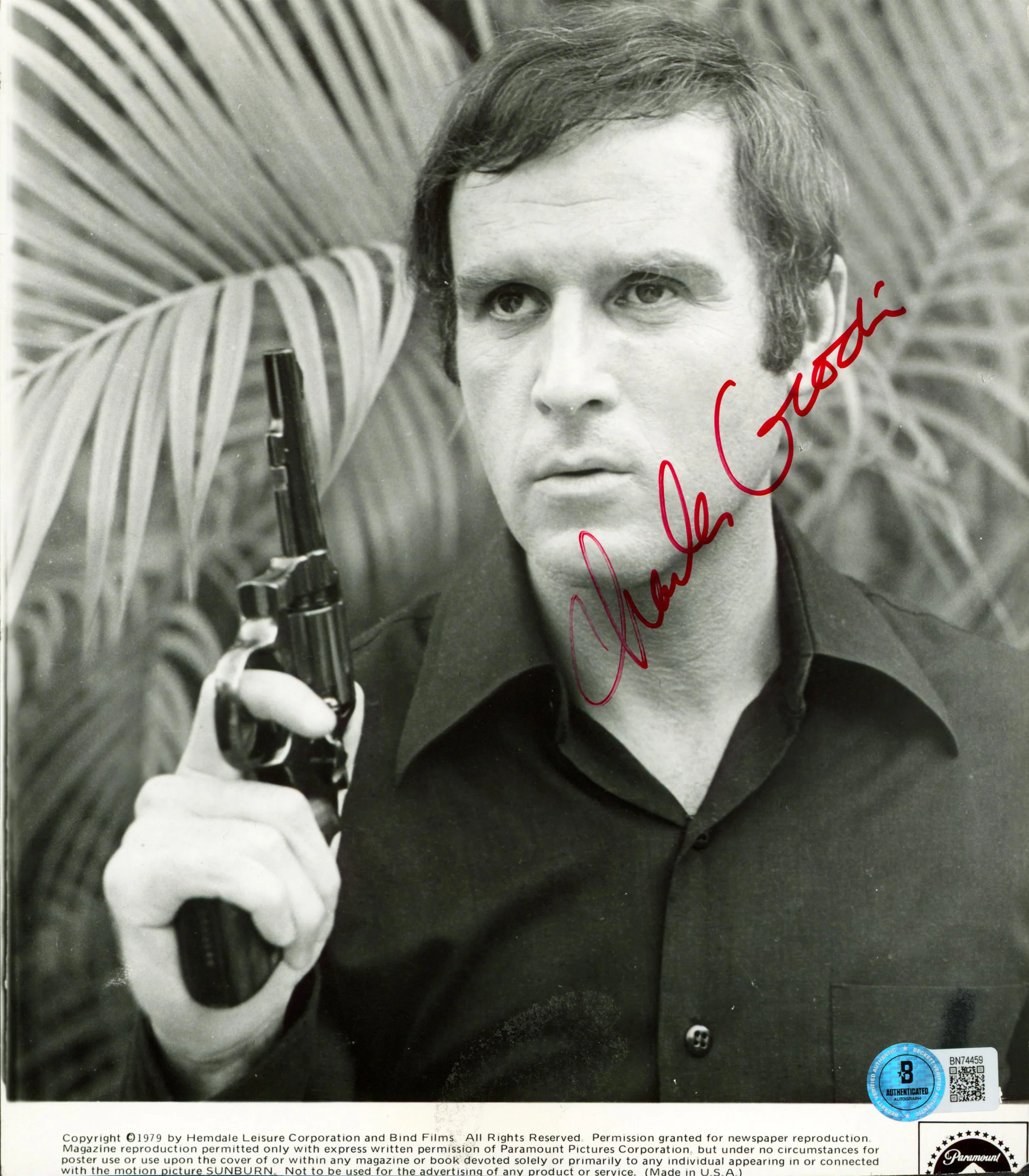 Charles Grodin Sunburn Authentic Signed 8x9 Photo Autographed BAS #BN74459 - Image 2