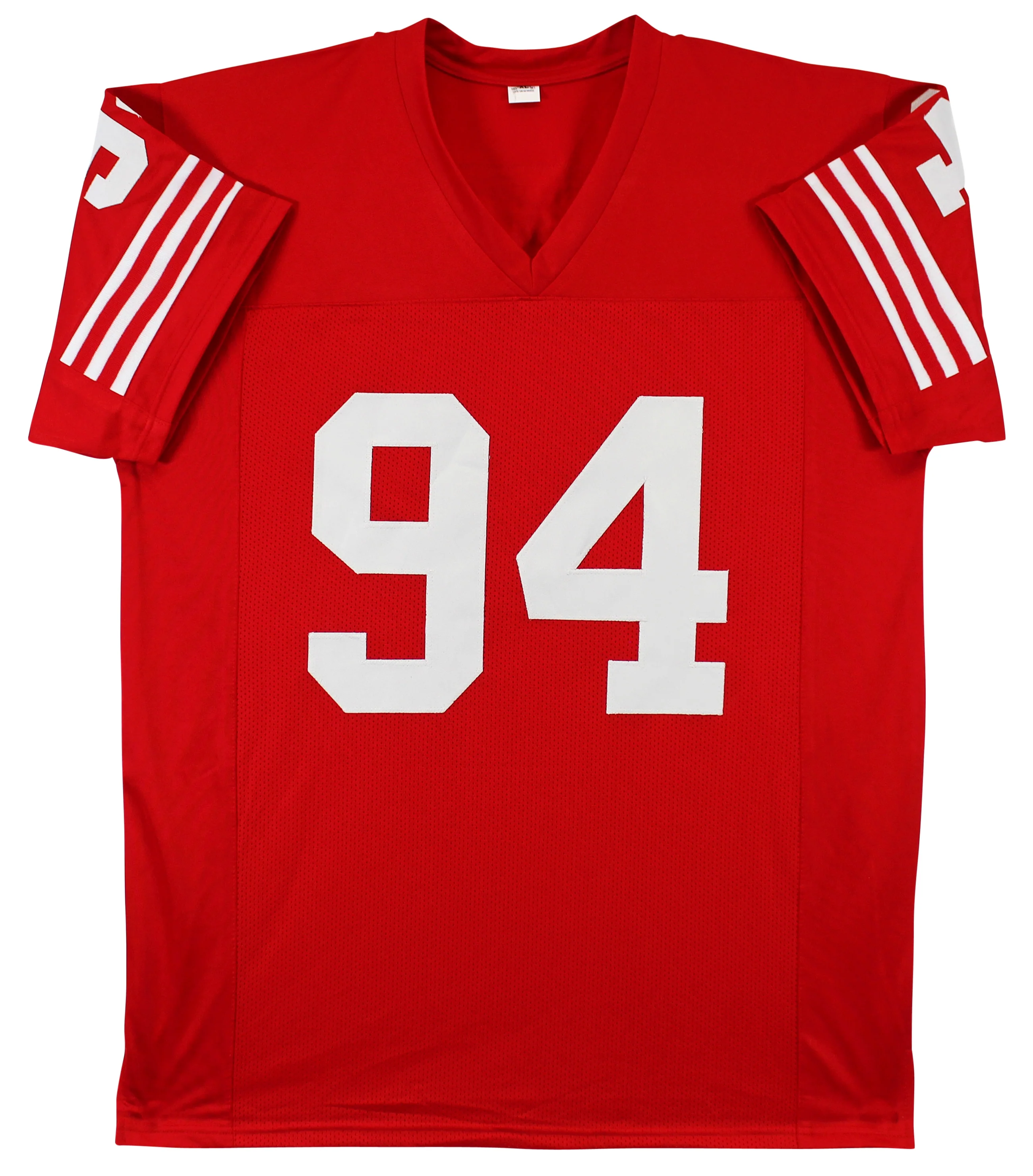 Charles Haley Authentic Signed Red Pro Style Jersey Autographed BAS Witnessed - Image 4