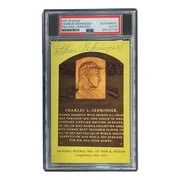 Charlie Gehringer Signed 4x6 Detroit Tigers HOF Plaque Card PSA/DNA 85025739 - Image 3