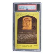 Charlie Gehringer Signed 4x6 Detroit Tigers HOF Plaque Card PSA/DNA 85025741 - Image 3