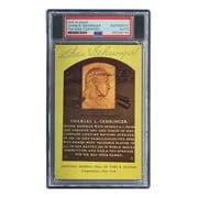 Charlie Gehringer Signed 4x6 Detroit Tigers HOF Plaque Card PSA/DNA 85025744 - Image 3