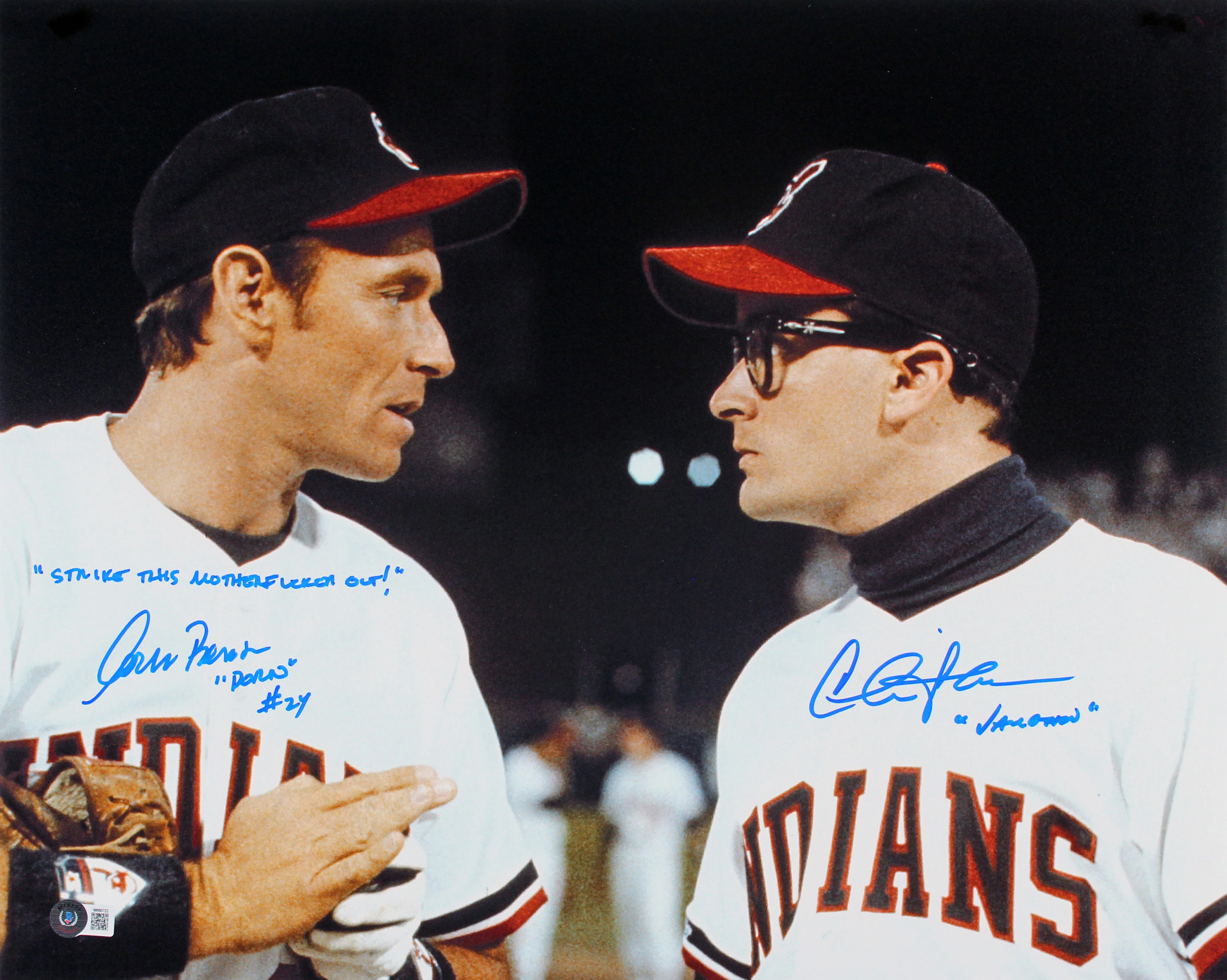 Charlie Sheen & Corbin Bernsen Major League "STMFO" Signed 16x20 Photo BAS Wit 4 - Image 2
