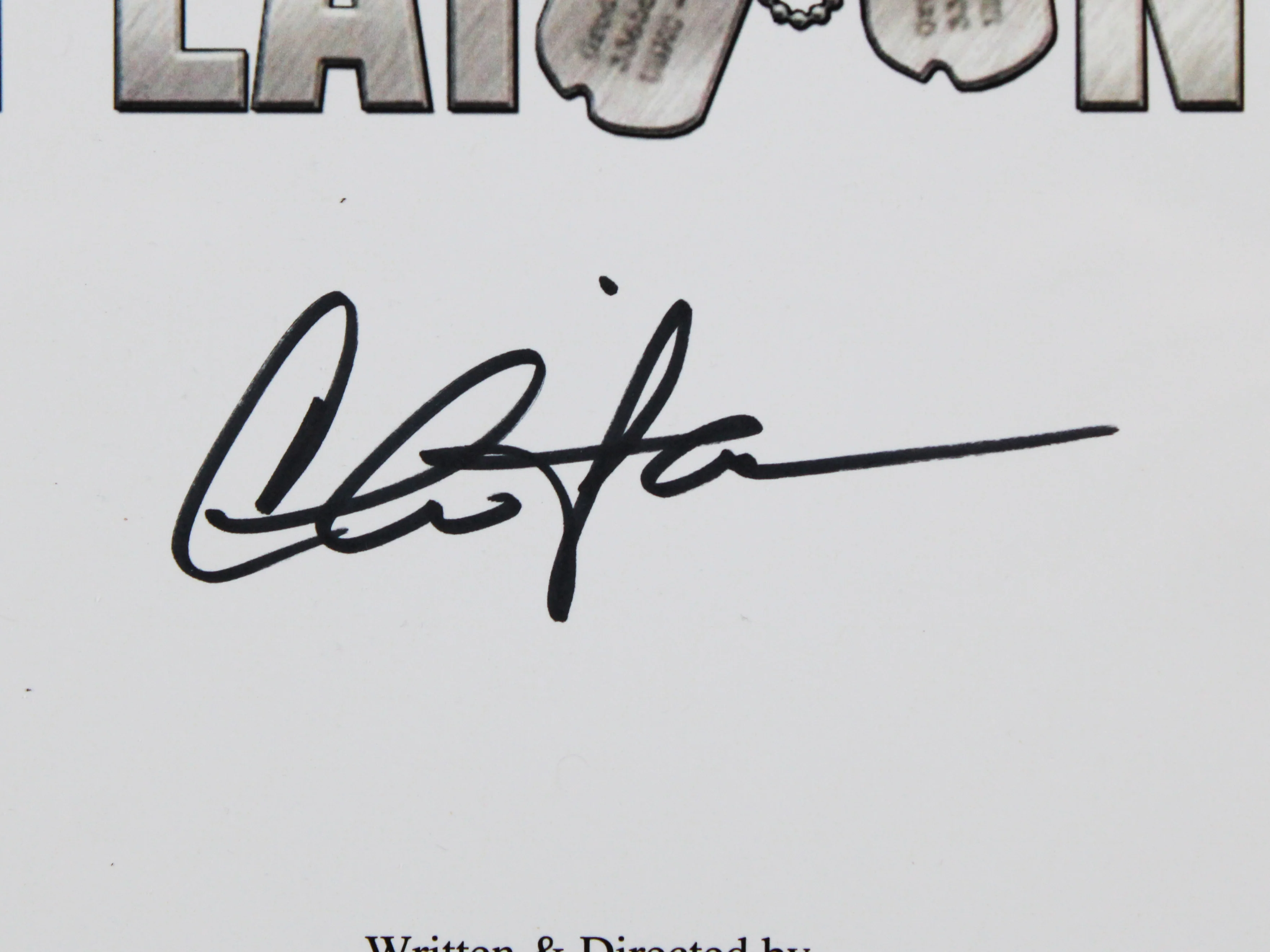 Charlie Sheen Platoon Authentic Signed Movie Script JSA Witness #WA456781 - Image 3