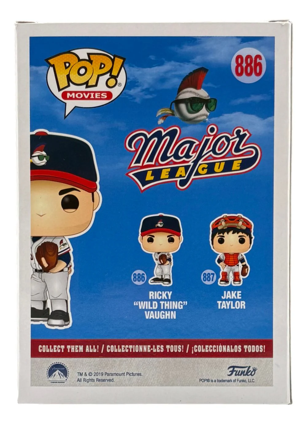 Charlie Sheen Signed Major League Ricky Vaughn Funko Pop #886 PSA/DNA Hologram - Image 3