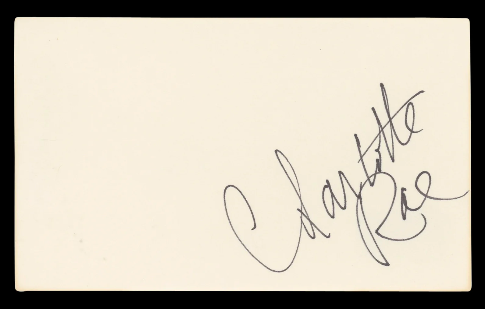 Charlotte Rae The Facts of Life Authentic Signed 3x5 Index Card BAS #BL96723 - Image 2