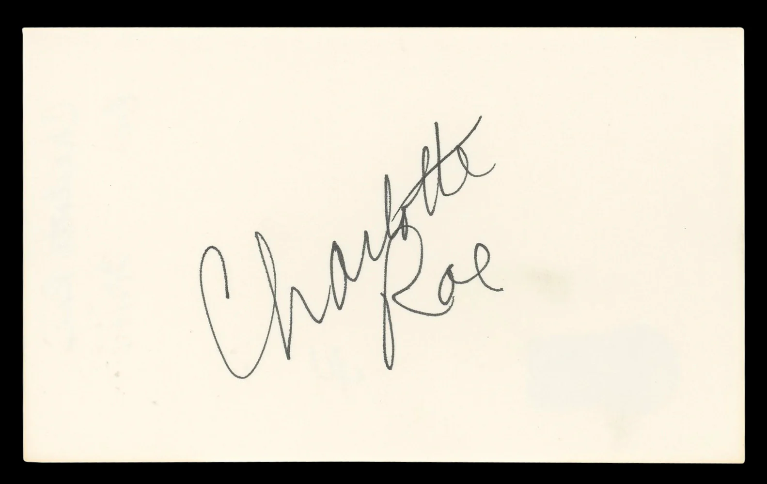 Charlotte Rae The Facts of Life Authentic Signed 3x5 Index Card BAS #BL96725 - Image 2