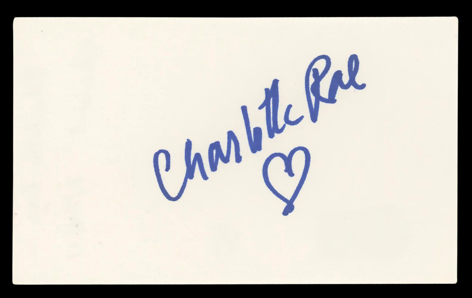 Charlotte Rae The Facts of Life Authentic Signed 3x5 Index Card BAS #BL96726 - Image 2