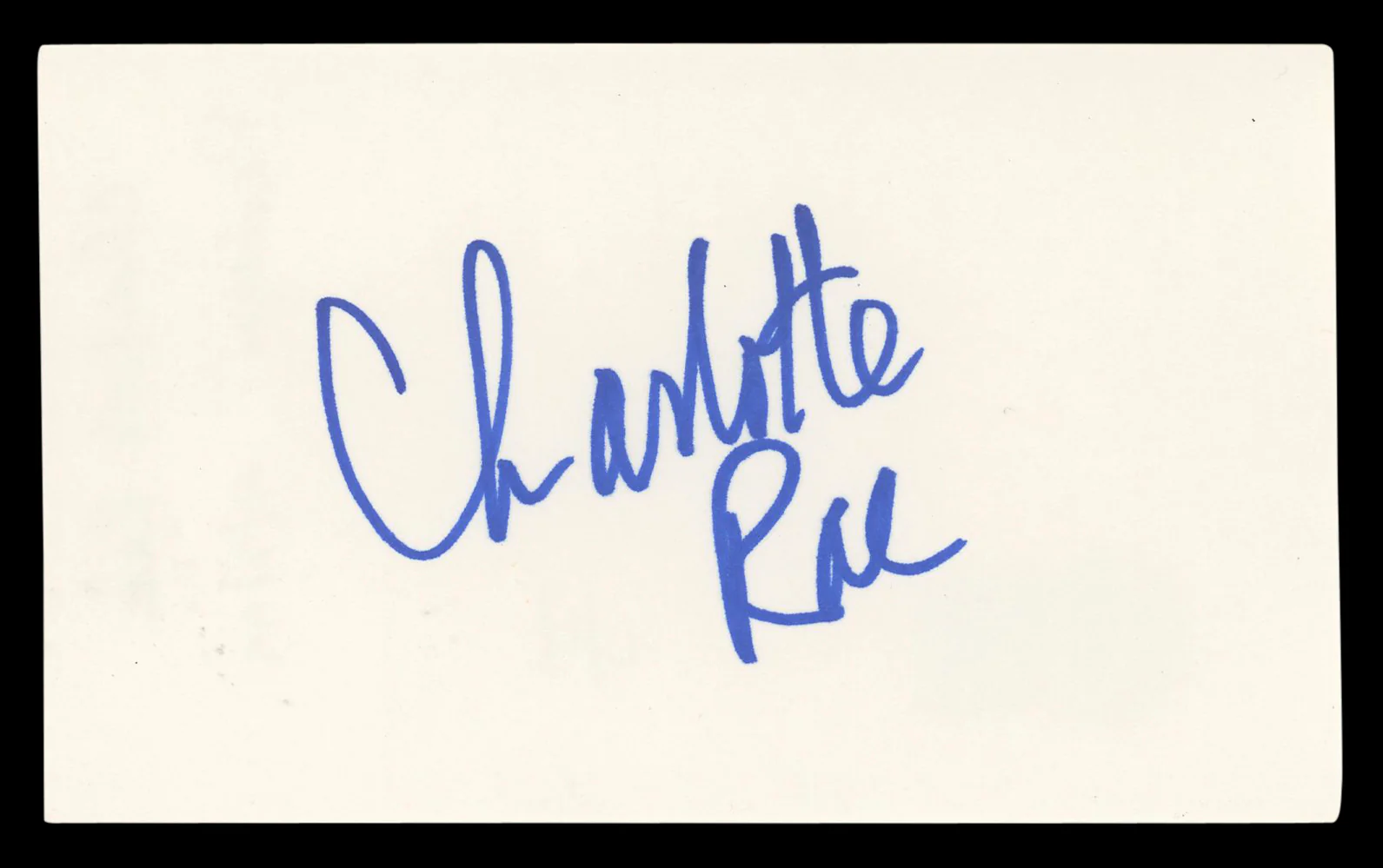 Charlotte Rae The Facts of Life Authentic Signed 3x5 Index Card BAS #BL96728 - Image 2