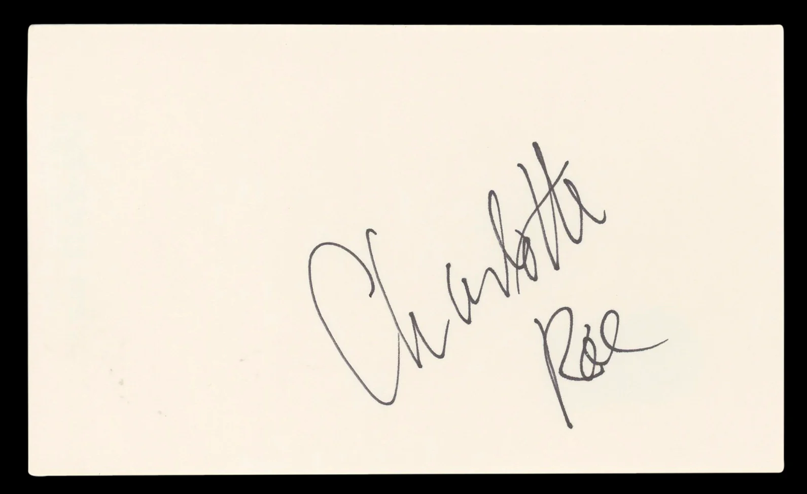 Charlotte Rae The Facts of Life Authentic Signed 3x5 Index Card BAS #BL96732 - Image 2