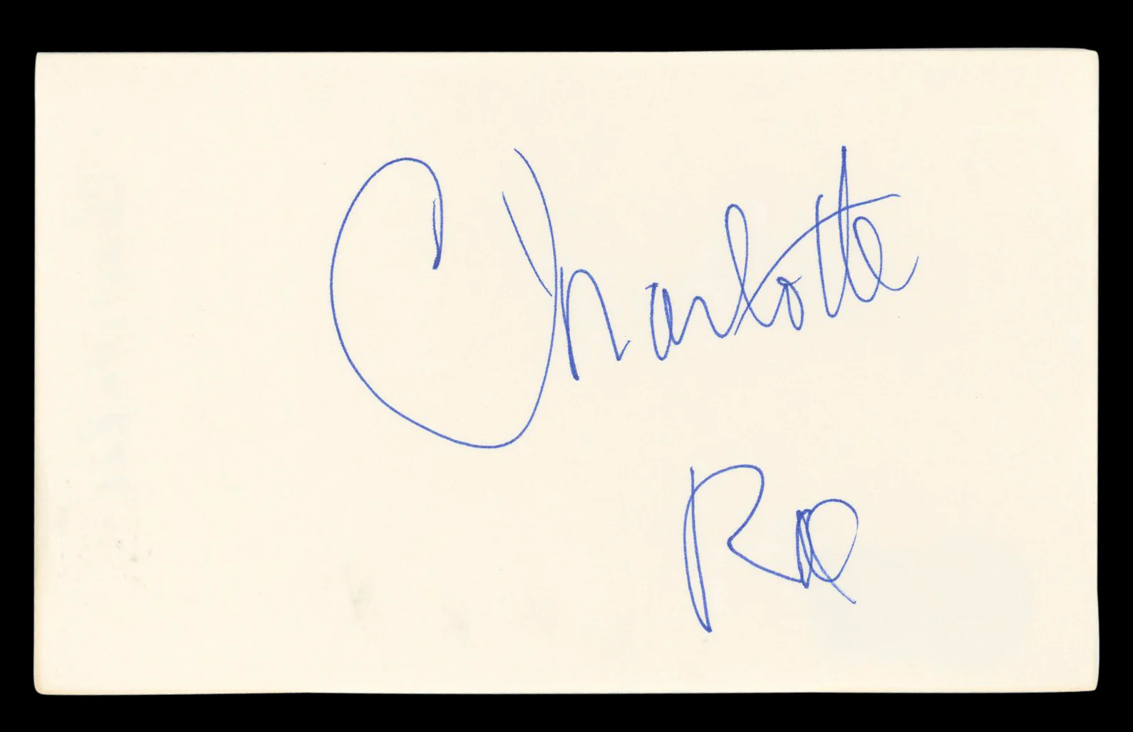 Charlotte Rae The Facts of Life Authentic Signed 3x5 Index Card BAS #BL98772 - Image 2