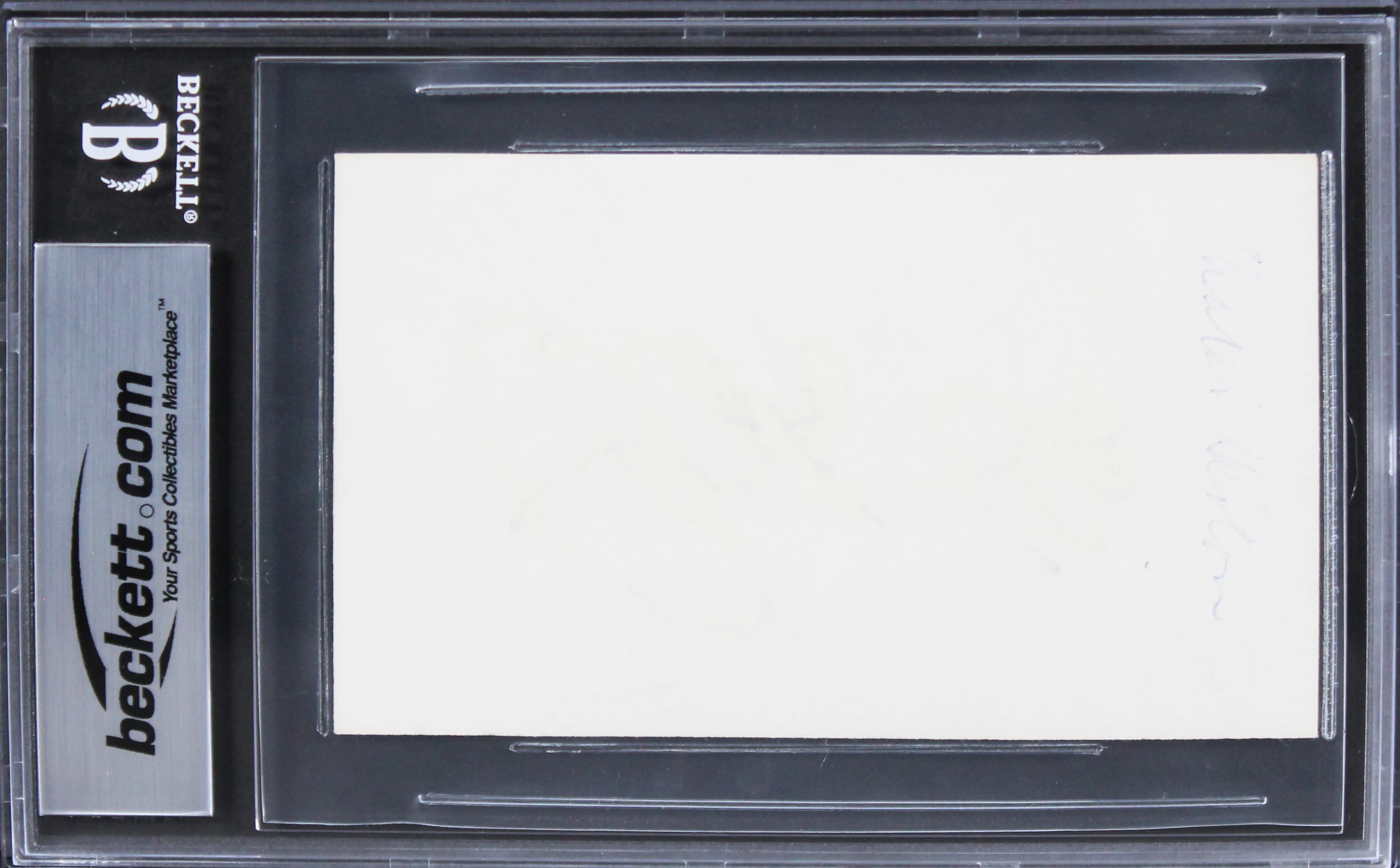 Charlton Heston Ben-Hur Authentic Signed 3x5 Index Card BAS Slabbed 3 - Image 3