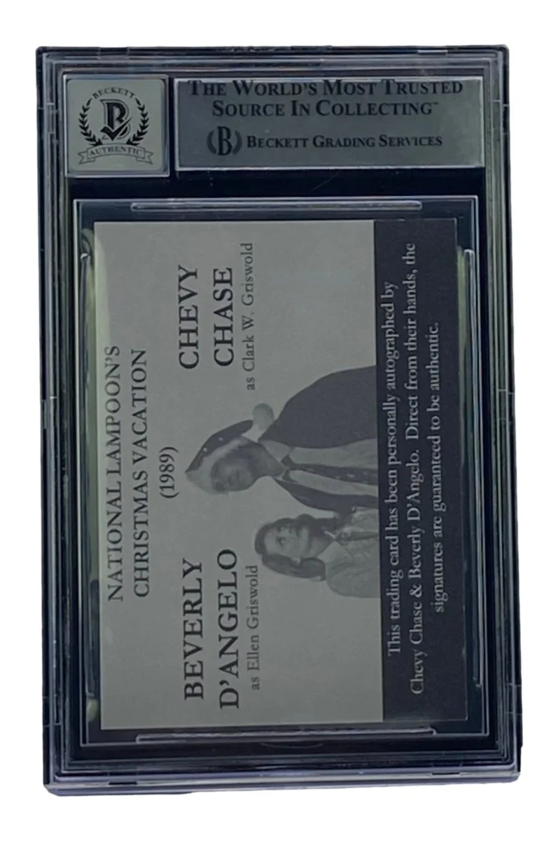 Chase & D'Angelo Signed National Lampoons Christmas Vacation Card BAS Grade 10 - Image 2