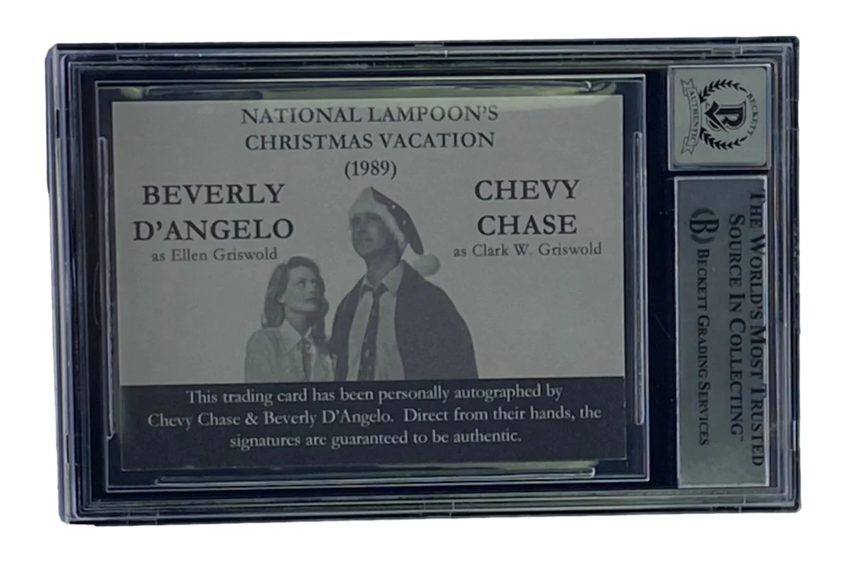 Chase & D'Angelo Signed National Lampoons Christmas Vacation Card BAS Grade 10 - Image 3